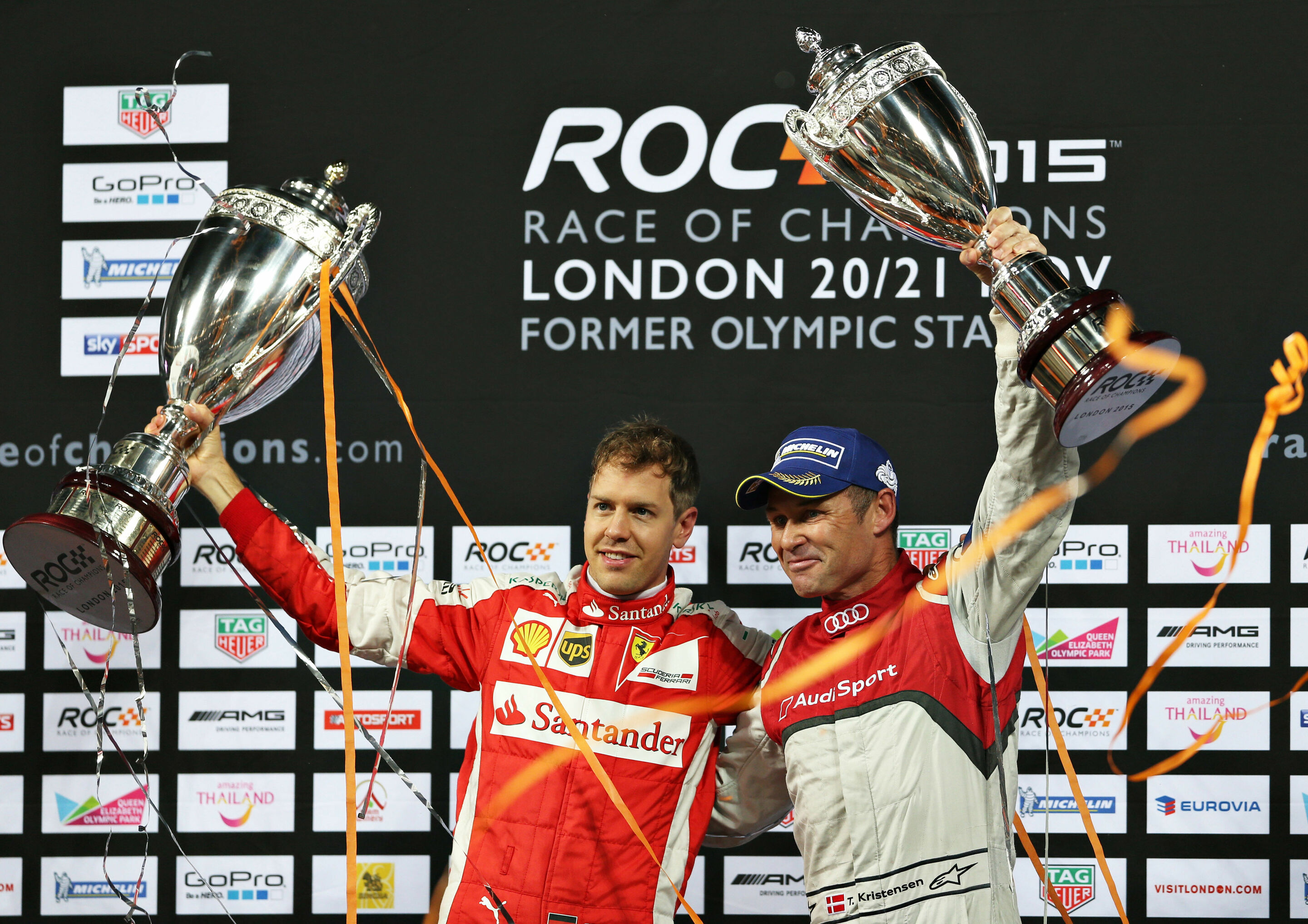 Race of Champions 2015 - Sebastian Vettel, Tom Kristensen