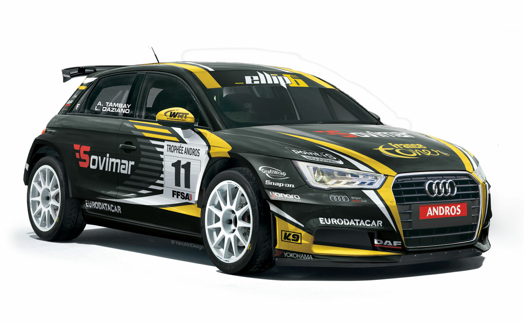 Audi A1 quattro, Trophée Andros - Audi A1 quattro #11 (Belgian Audi Club Team WRT), Lionel Daziano/Adrien Tambay