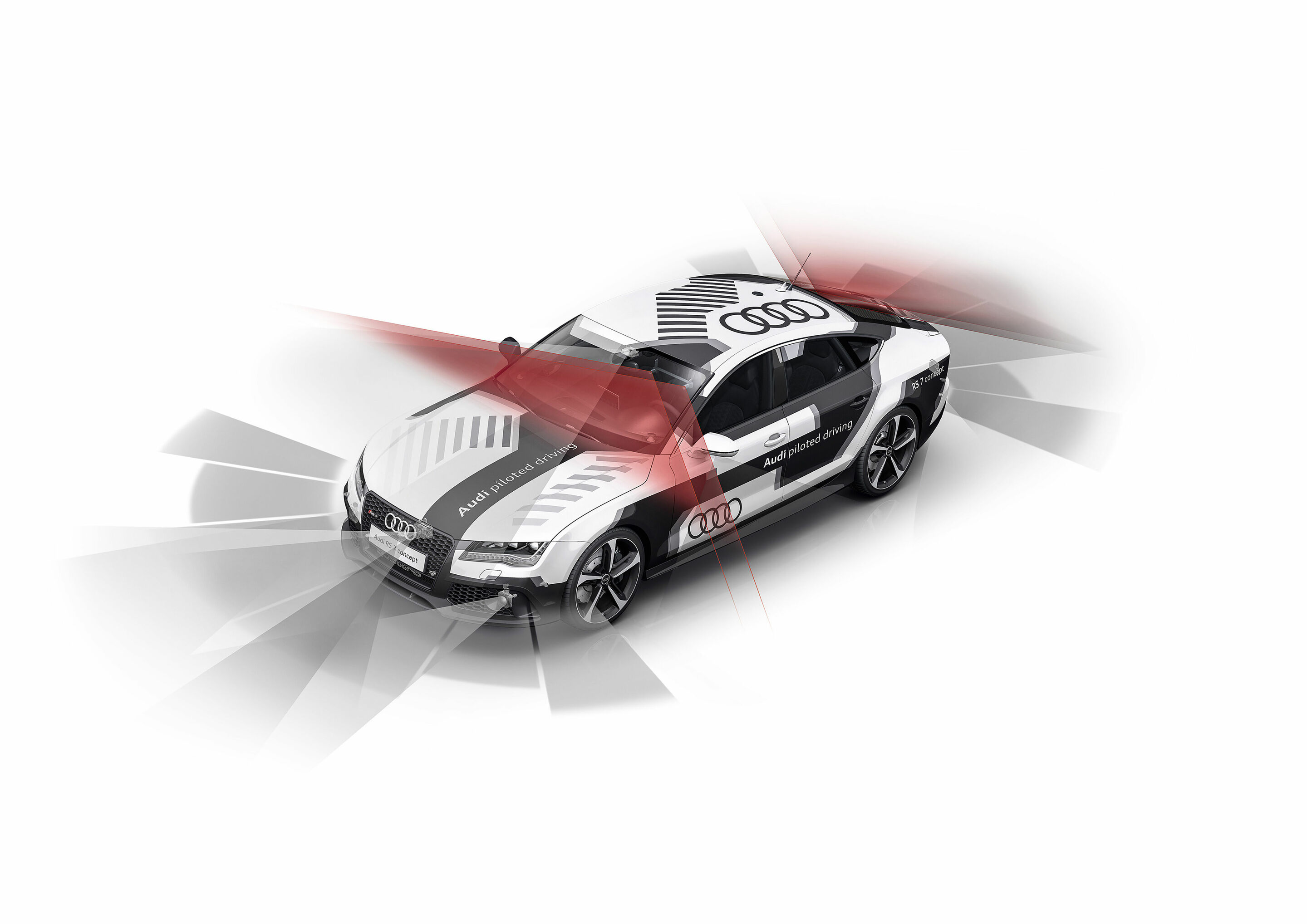 The future is HERE: Tomorrow’s mobility begins with real-time digital maps - In the picture: Audi RS 7 piloted driving concept Driving alone on the race track: Audi has taught piloted driving how to be sporty – and shows what it is capable of.