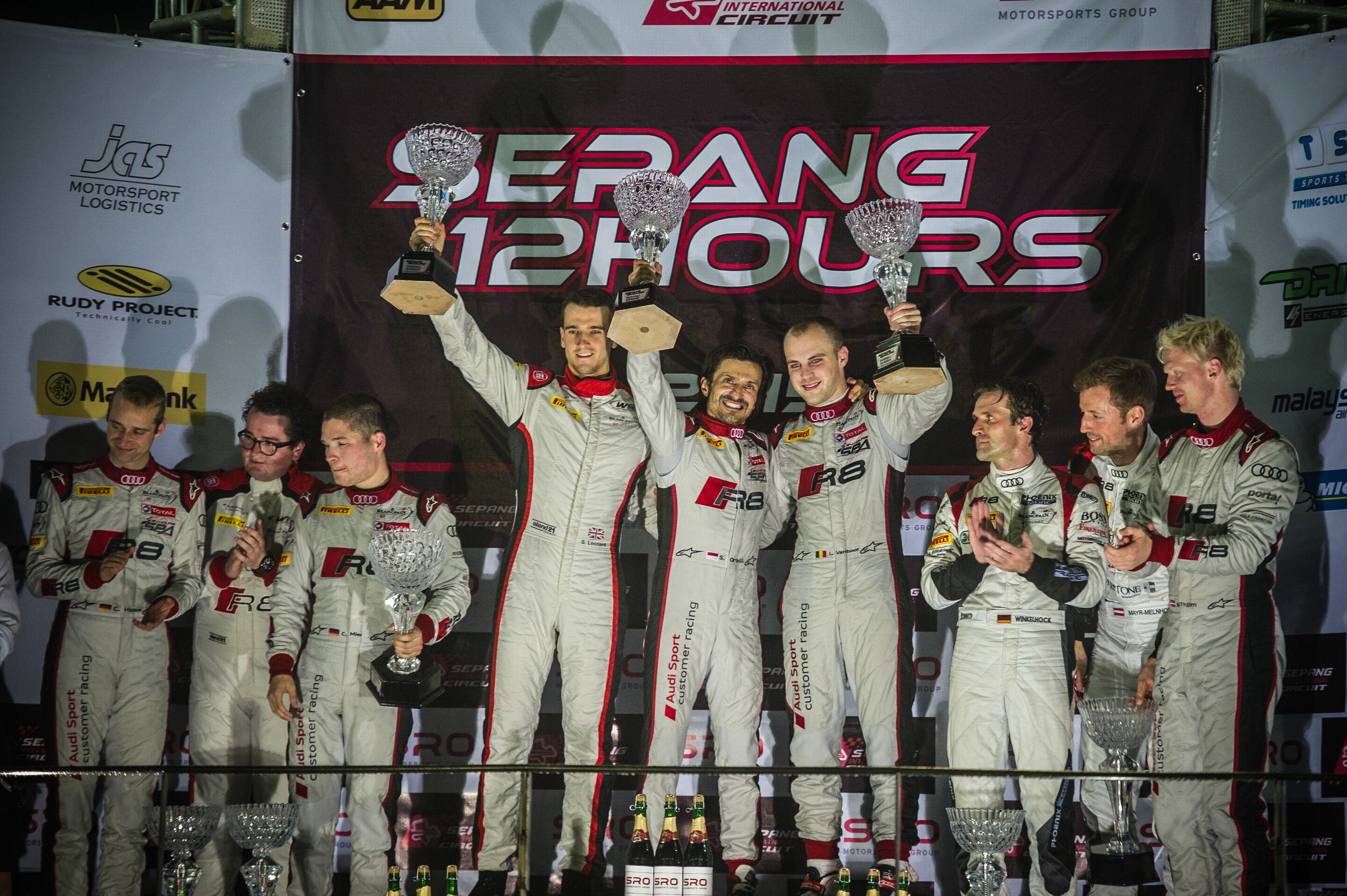 Sepang 12 Hours 2015 - Christopher Haase, Enzo Ide, Christopher Mies, Stuart Leonard, Stéphane Ortelli, Laurens Vanthoor, Markus Winkelhock, Niki Mayr-Melnhof, Nicki Thiim