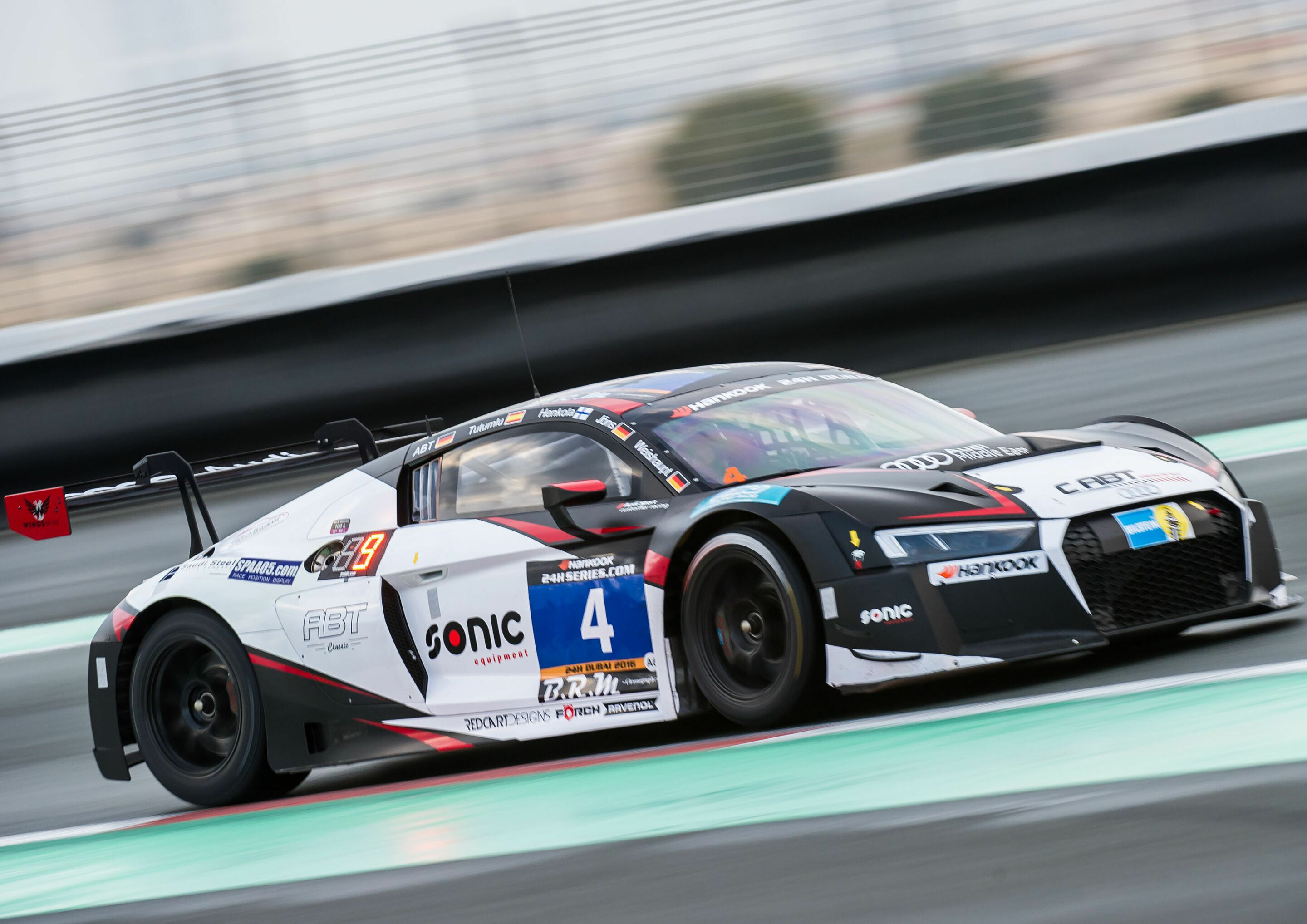 Dubai 24h 2016 - Audi R8 LMS #4 (C.Abt Racing), Daniel Abt, Matias Henkola, Christer Jöns, Isaac Tutumlu Lopez, Andreas Weishaupt