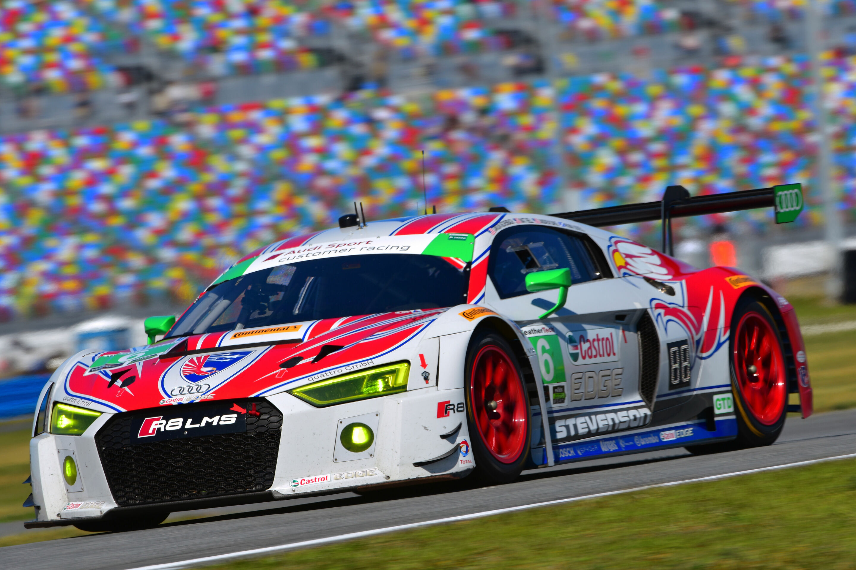 24h Daytona 2016 - Audi R8 LMS #6 (Stevenson Motorsports), Lawson Aschenbach/Matt Bell/Andrew Davis/Robin Liddell