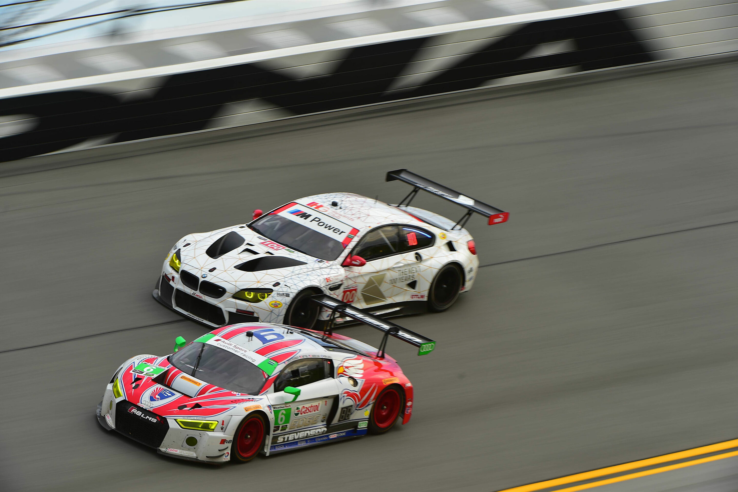 24h Daytona 2016 - Audi R8 LMS #6 (Stevenson Motorsports), Lawson Aschenbach/Matt Bell/Andrew Davis/Robin Liddell