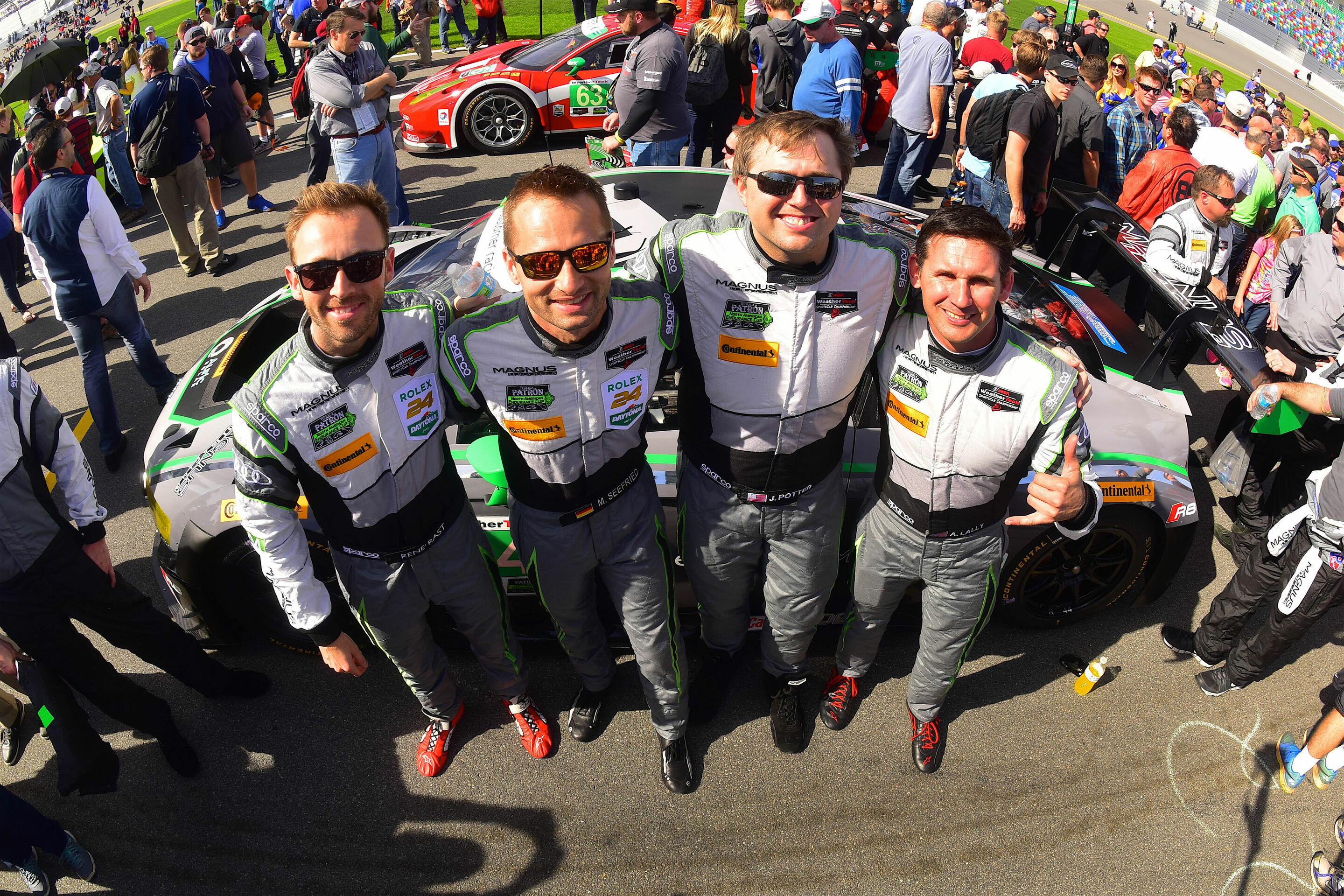 24h Daytona 2016 - René Rast, Marco Seefried, John Potter, Andy Lally