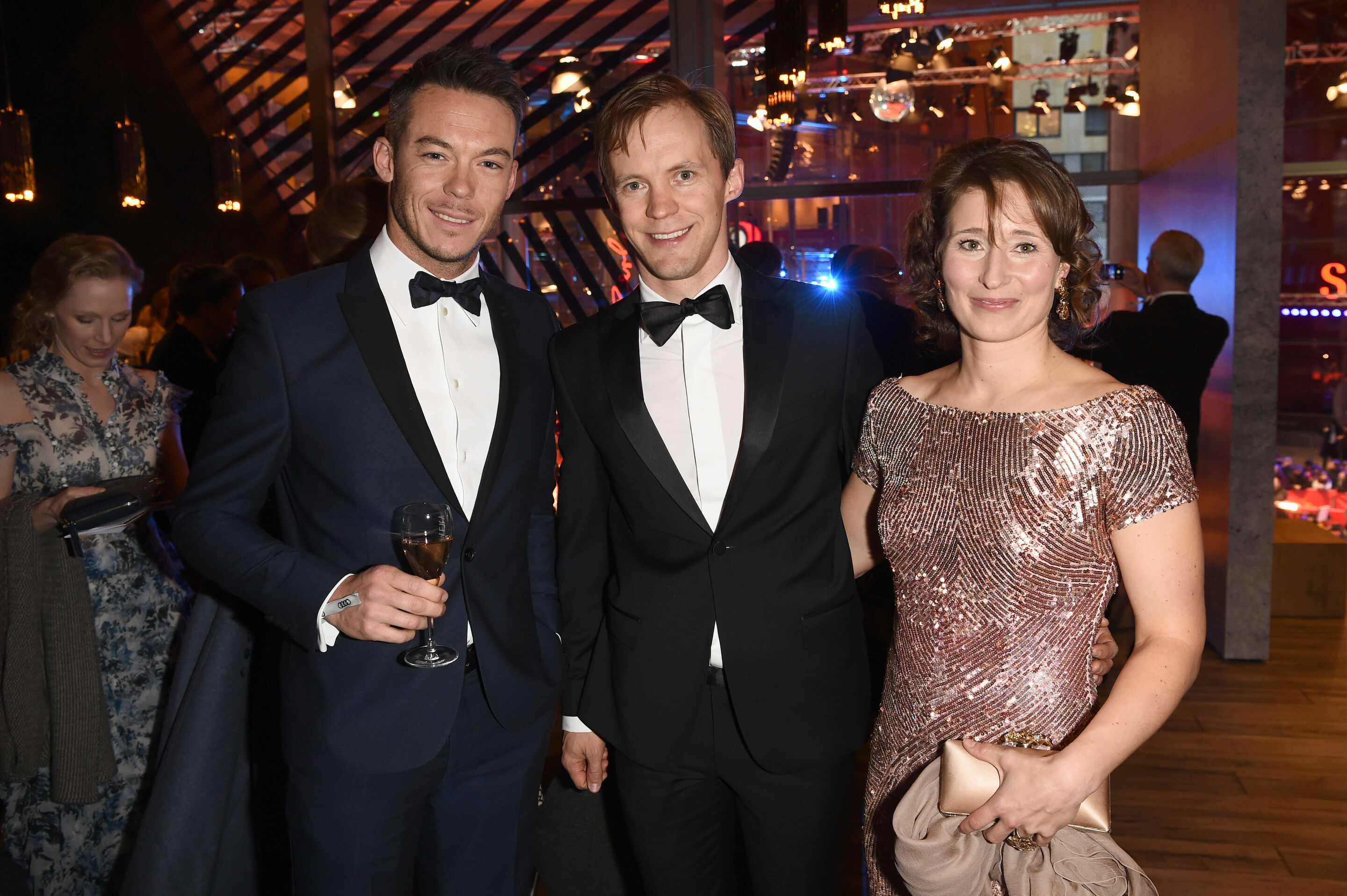 66. Berlinale - André Lotterer, Mattias Ekström, Heidi Sandtler
