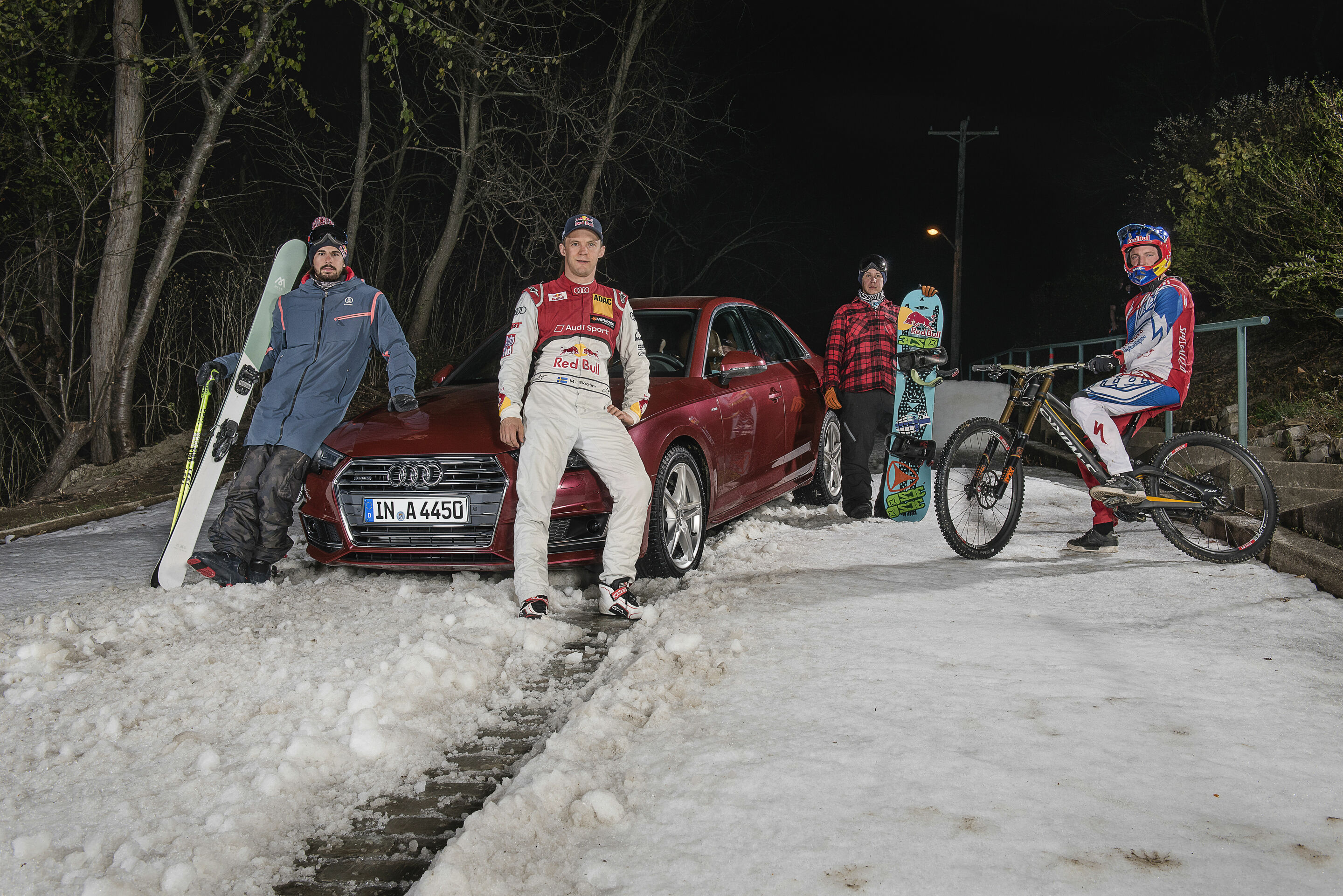 Mattias Ekström - Bene Mayr, Mattias Ekström, Heikki Sora, Aaron Gwin