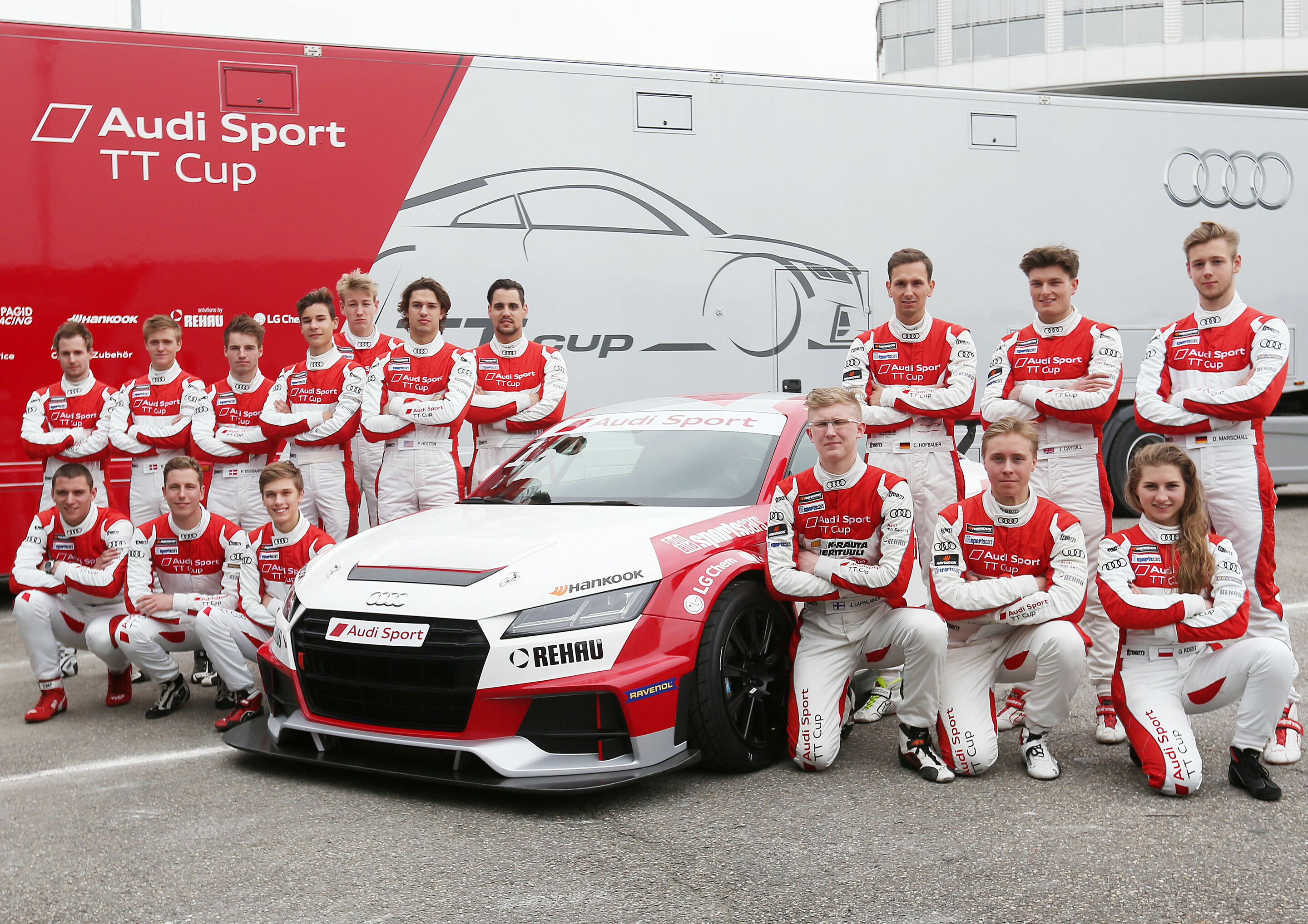 Audi Sport TT Cup 2016, Test Hockenheim - Audi Sport TT Cup Team