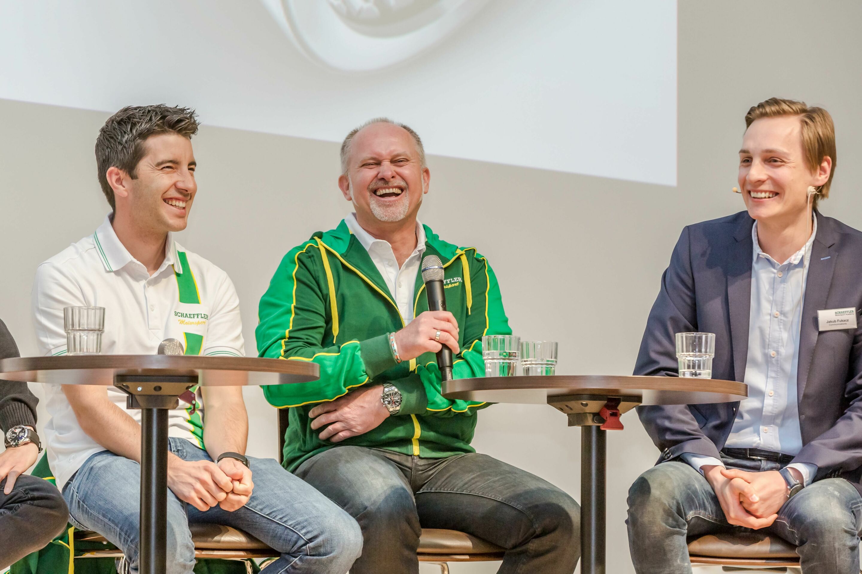 Mike Rockenfeller meets with engineers of tomorrow - Mike Rockenfeller