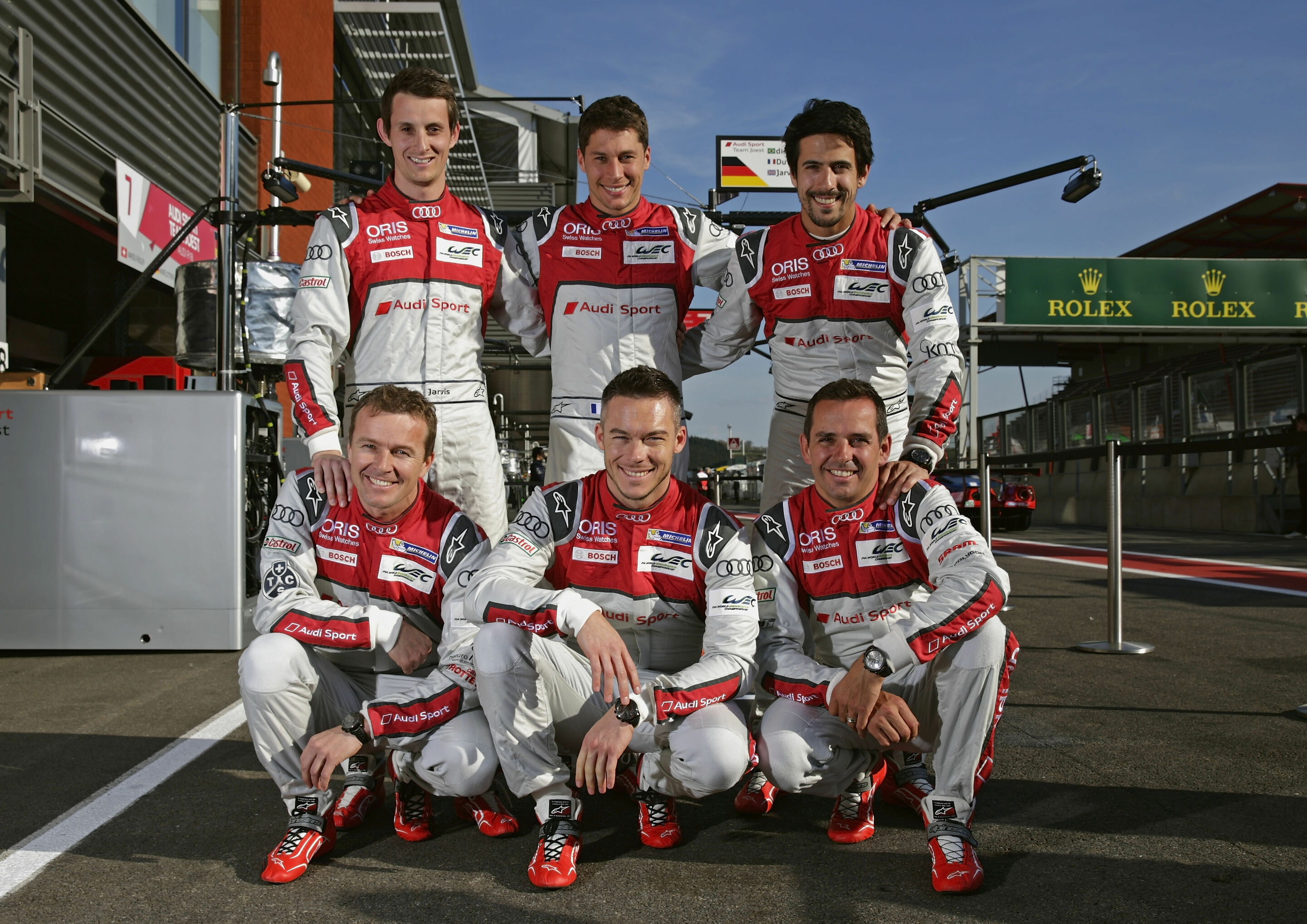 WEC Spa 2016 - Marcel Fässler, André Lotterer, Benoît Tréluyer, Oliver Jarvis, Loïc Duval, Lucas di Grassi