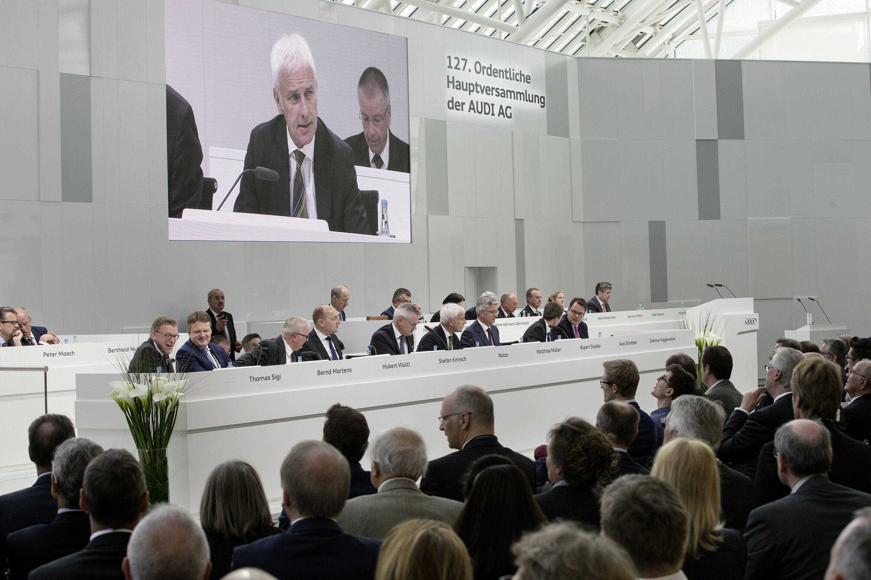 127. Ordentliche Hauptversammlung der AUDI AG in Ingolstadt - 127. Ordentliche Hauptversammlung der AUDI AG in Ingolstadt
