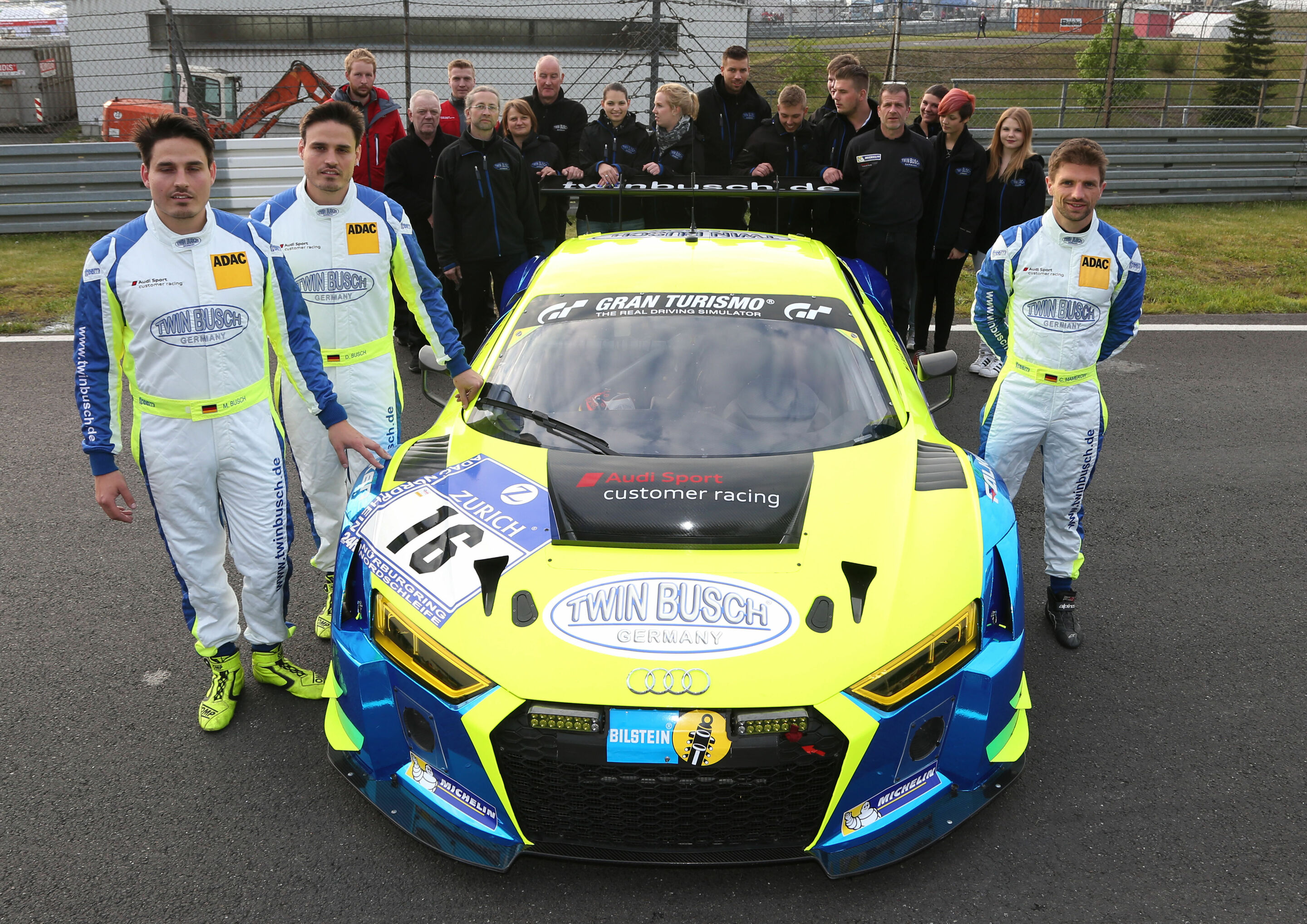 24h Nürburgring - Audi R8 LMS #16 (Twin Busch Motorsport), Dennis Busch/Marc Busch/Christian Mamerow