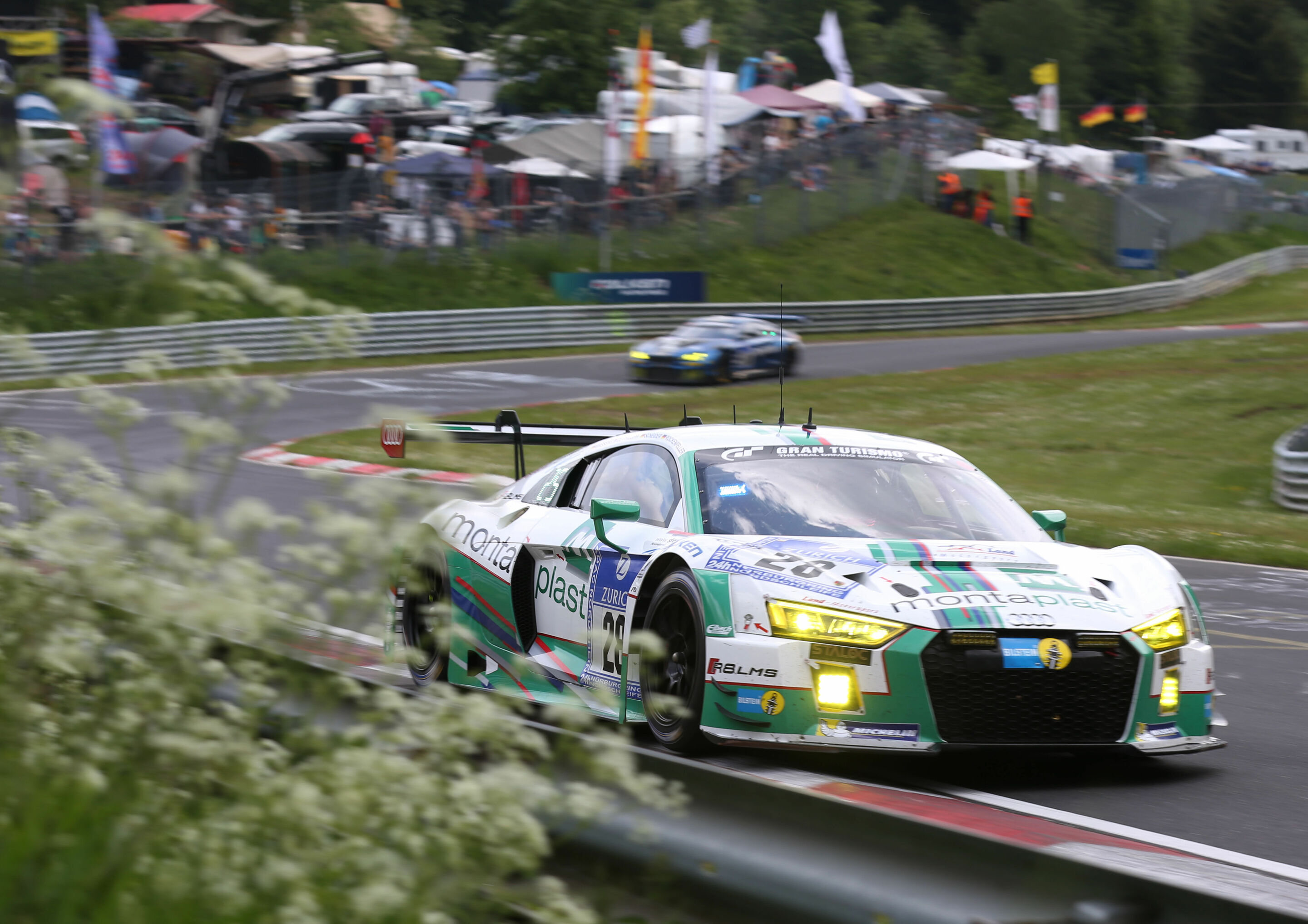 24h Nürburgring 2016 - Audi R8 LMS #28 (montaplast by Land-Motorsport), Marc Basseng/Connor De Phillippi/Mike Rockenfeller/Timo Scheider