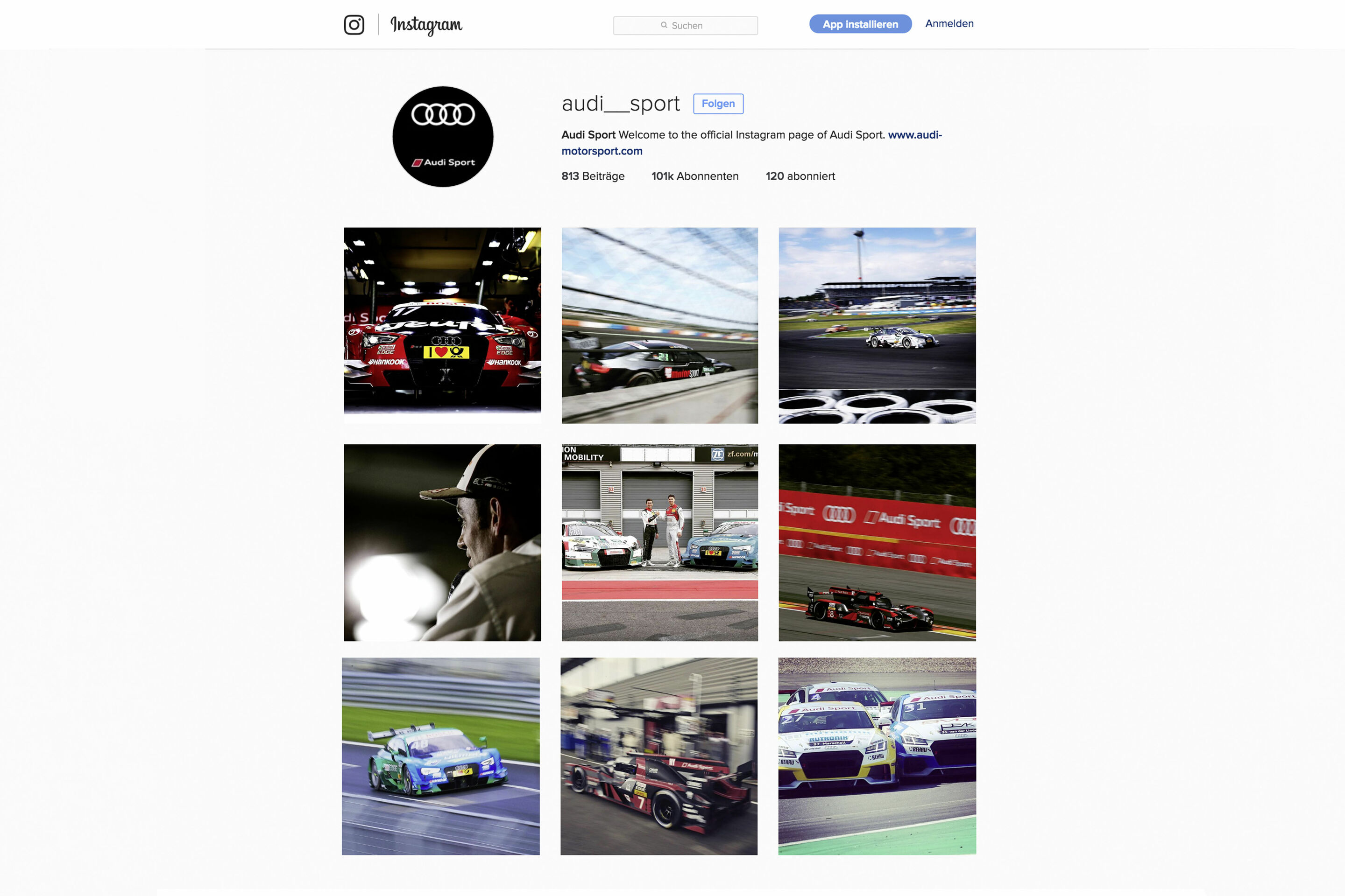 Audi Sport Instagram - Audi Sport Instagram