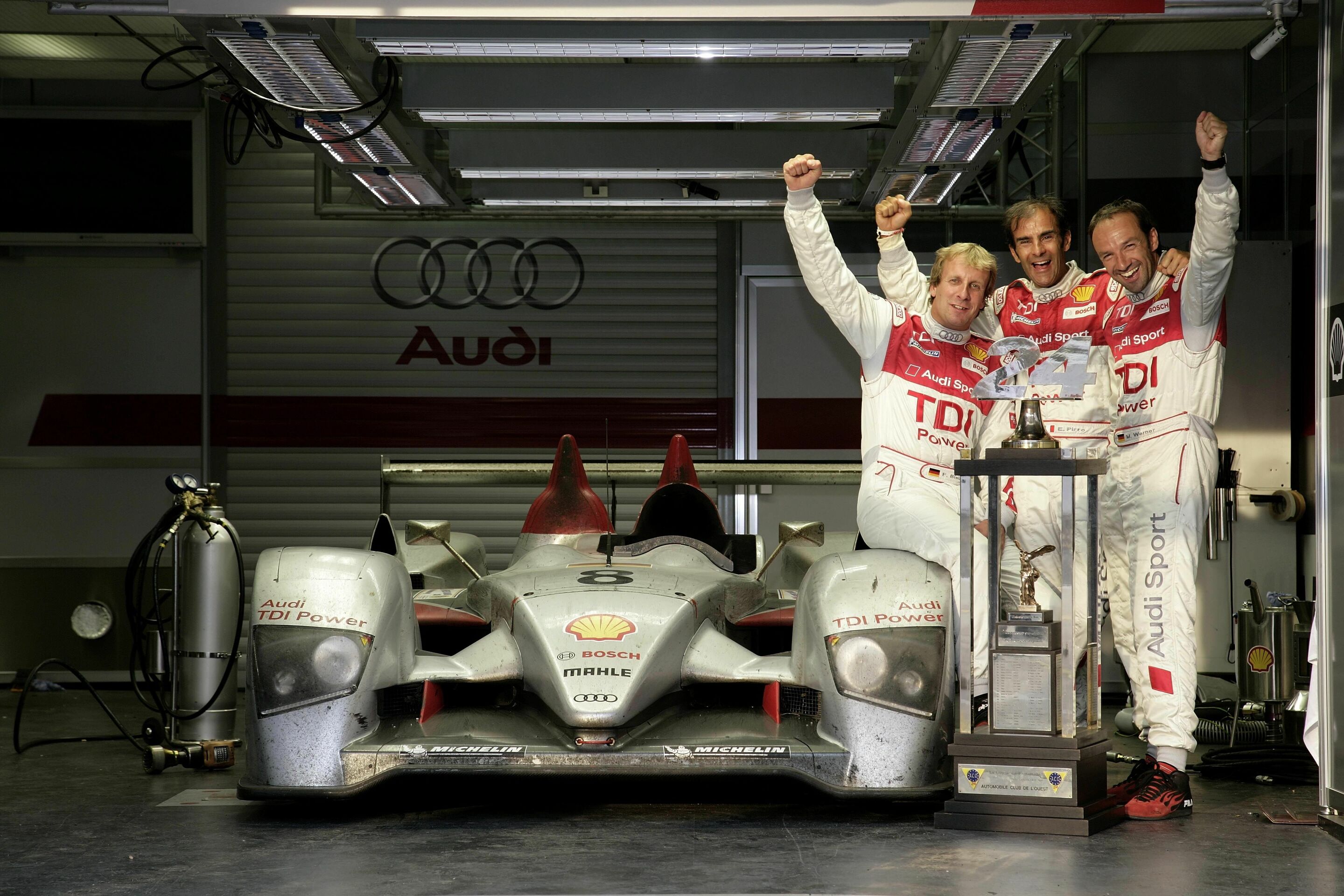 24h Le Mans 2006 - Frank Biela, Emanuele Pirro and Marco Werner won the 2006 Le Mans 24 Hours in the Audi R10 TDI