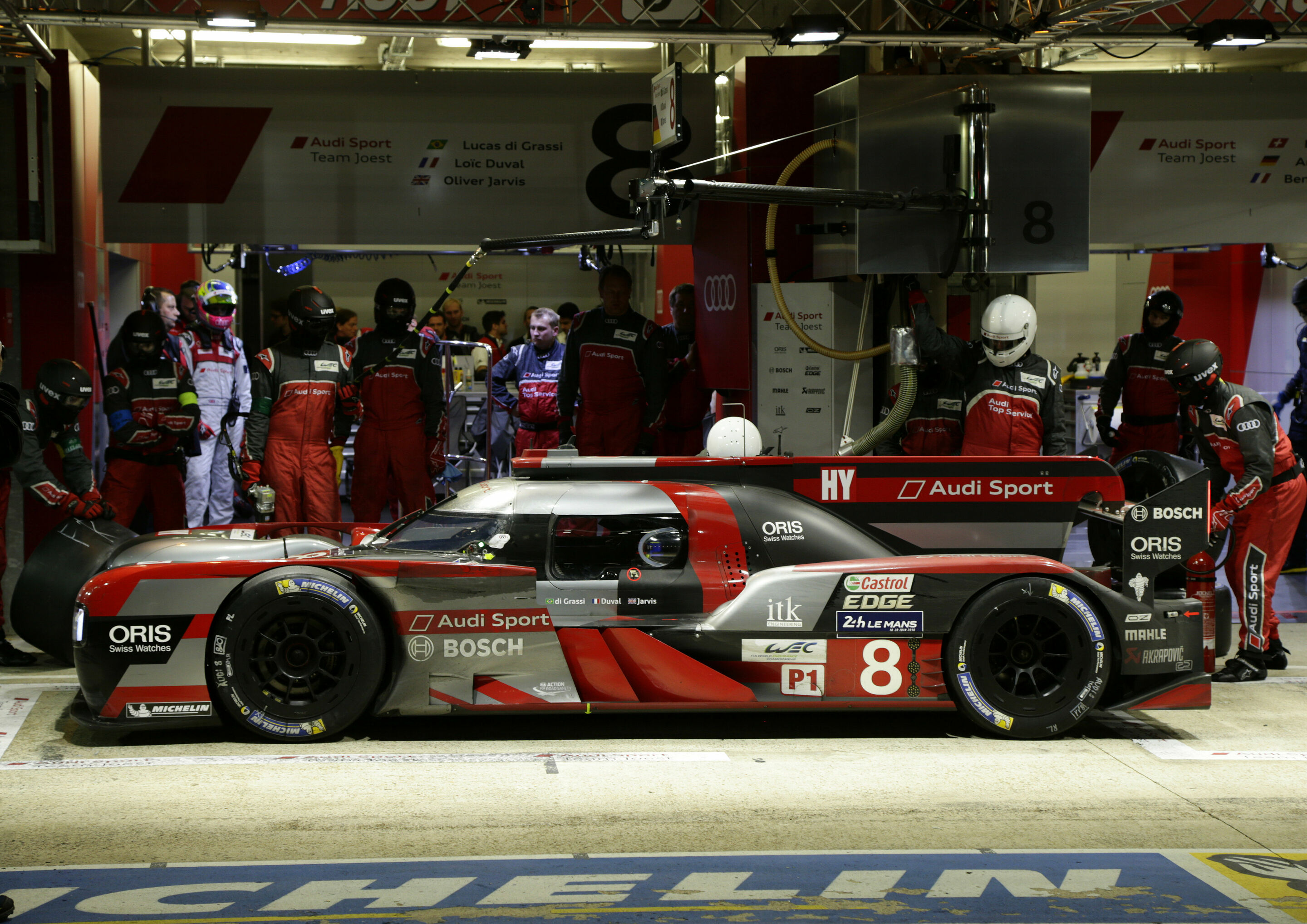 24h Le Mans 2016 - Audi R18 (2016) #8 (Audi Sport Team Joest), Lucas di Grassi, Loïc Duval, Oliver Jarvis