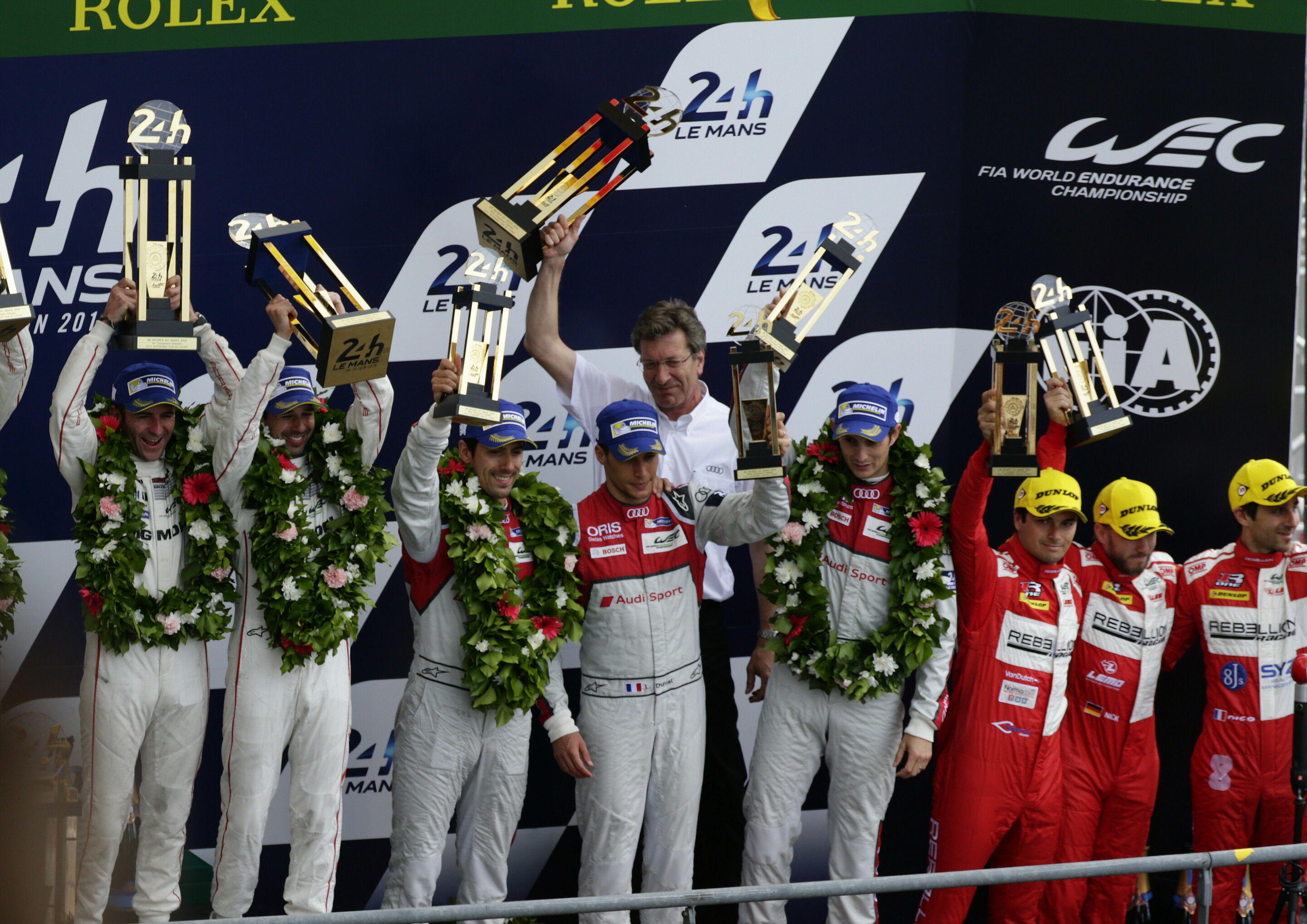 24h Le Mans 2016 - Lucas di Grassi, Loïc Duval, Oliver Jarvis, Ralf Jüttner