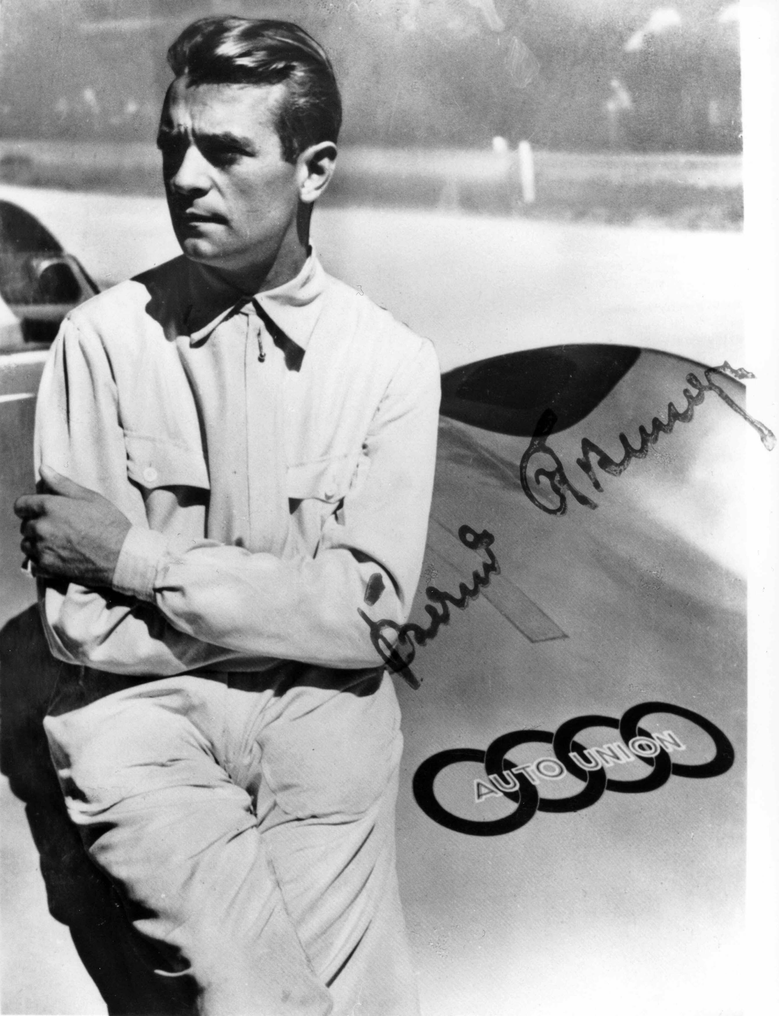 In 1936 Bernd Rosemeyer won in the Auto Union 16-cylinder Type C all possible titles: European champion, German road racing champion and German hill-climbing champion