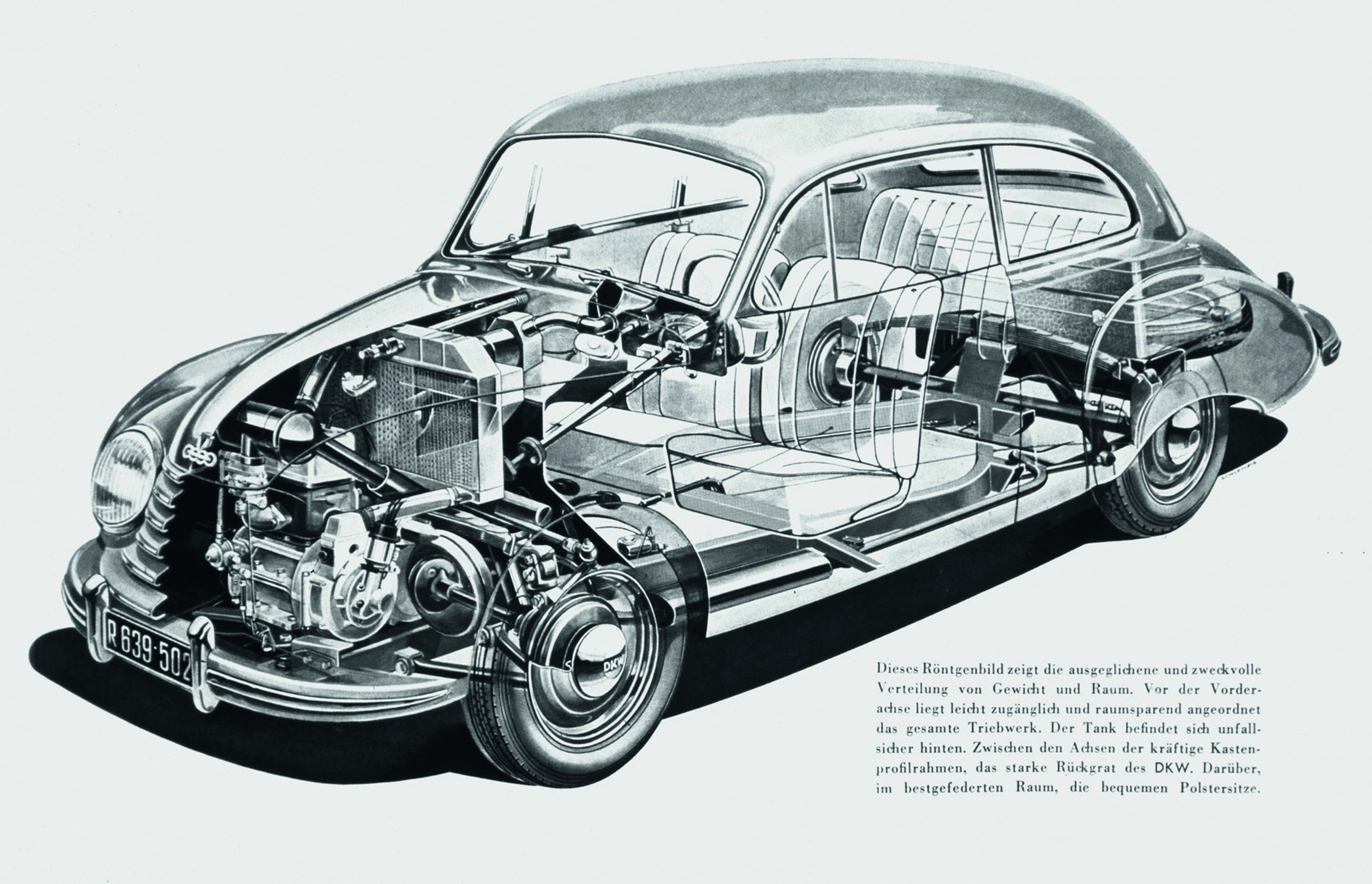 Anniversary magazine History - The small engine of the F89 was mounted transversely, allowing for excellent use of space