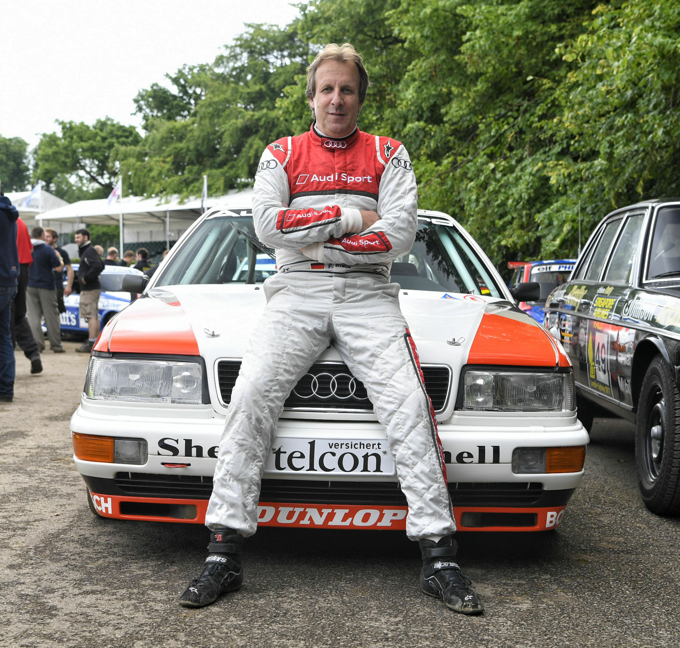 „Audi Tradition feiert zwei Jubiläen in Goodwood“ - Audi feierte beim Goodwood Festival of Speed zwei persönliche Jubiläen: Audi Sport-Legende Frank Biela gewann vor 25 Jahren die Deutsche Tourenwagen-Meisterschaft und vor 20 Jahren die Englische.