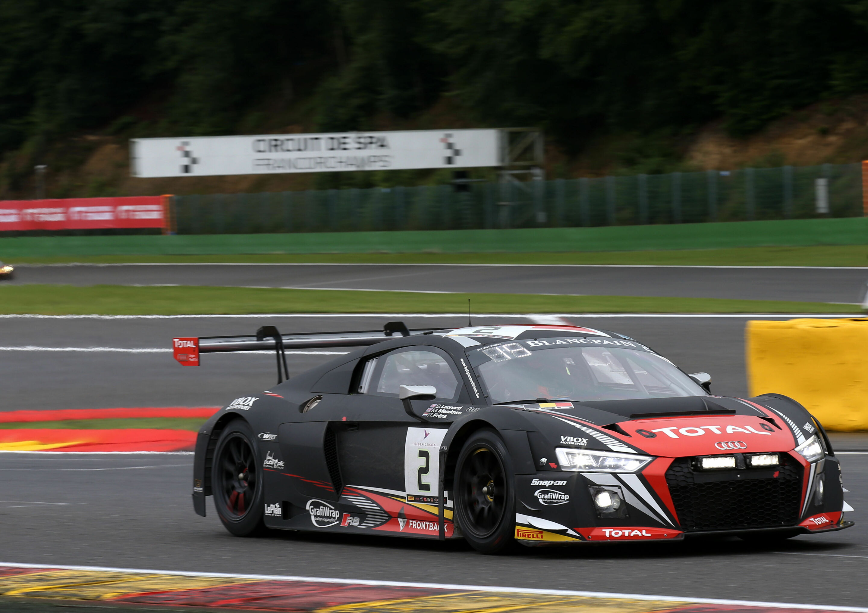24h Spa 2016 - Audi R8 LMS #2 (Belgian Audi Club Team WRT), Robin Frijns/Stuart Leonard/Michael Meadows