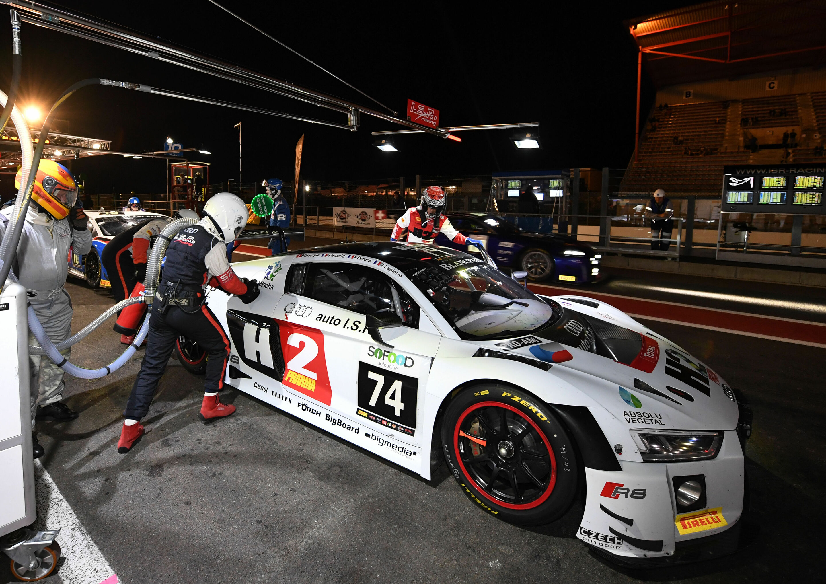 24h Spa 2016 - Audi R8 LMS #74 (I.S.R. Racing), Philippe Giauque/Henry Hassid/Nicolas Lapierre/Franck Perera