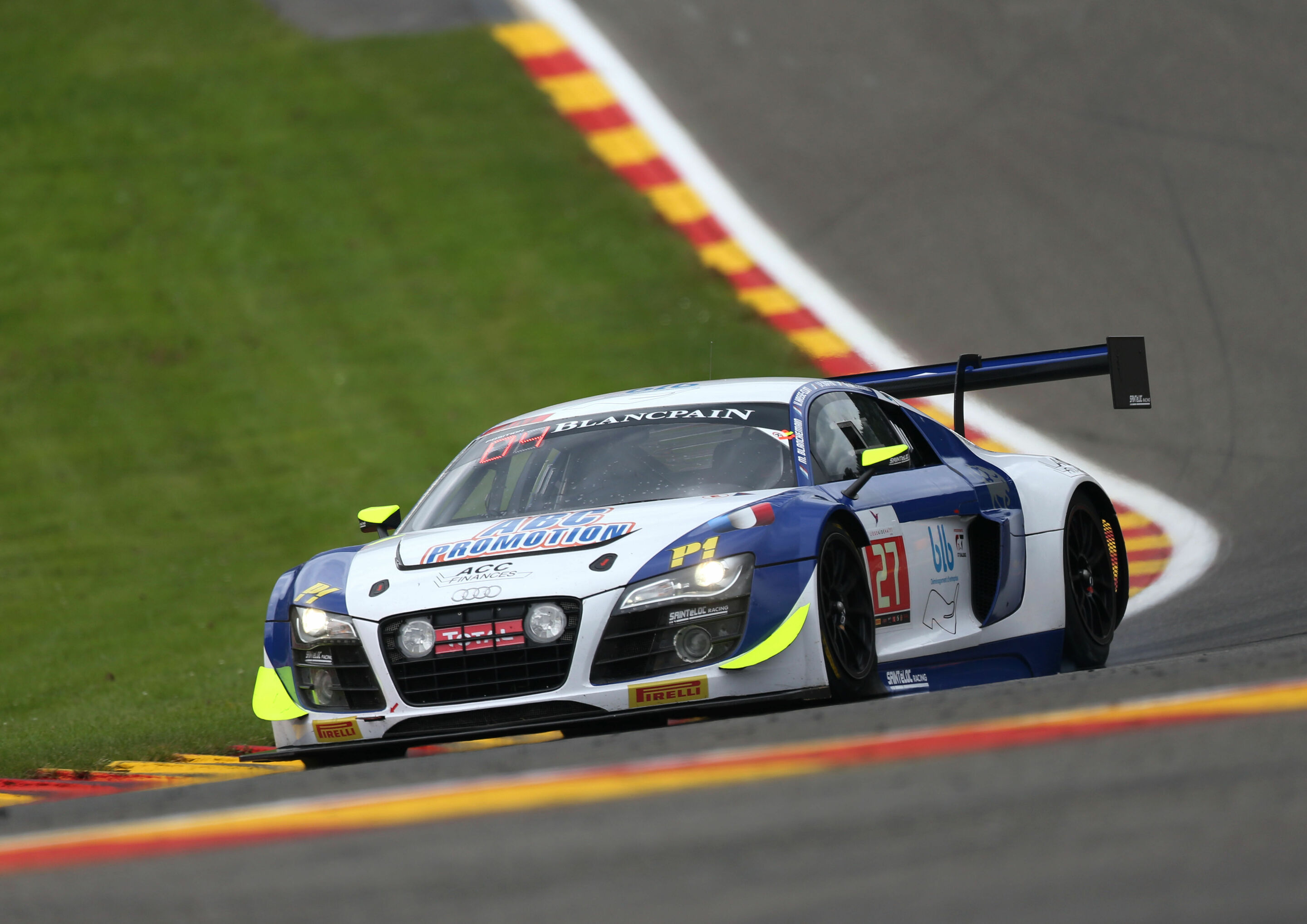 24h Spa 2016 - Audi R8 LMS ultra #27 (Saintéloc Racing), Michael Blanchemain/Jean-Paul Buffin/Valentin Hasse-Clot/Gilles Lallement