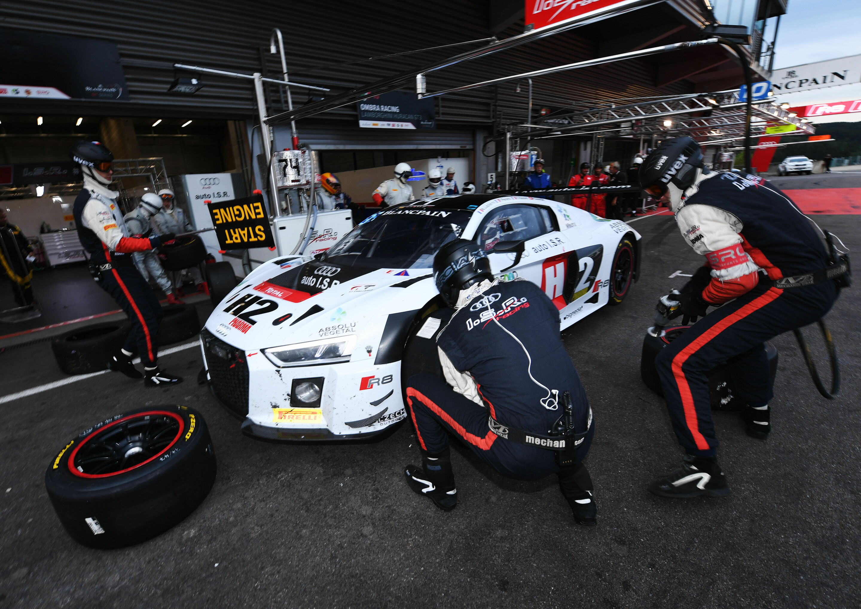 24h Spa 2016 - Audi R8 LMS #74 (I.S.R. Racing), Philippe Giauque/Henry Hassid/Nicolas Lapierre/Franck Perera