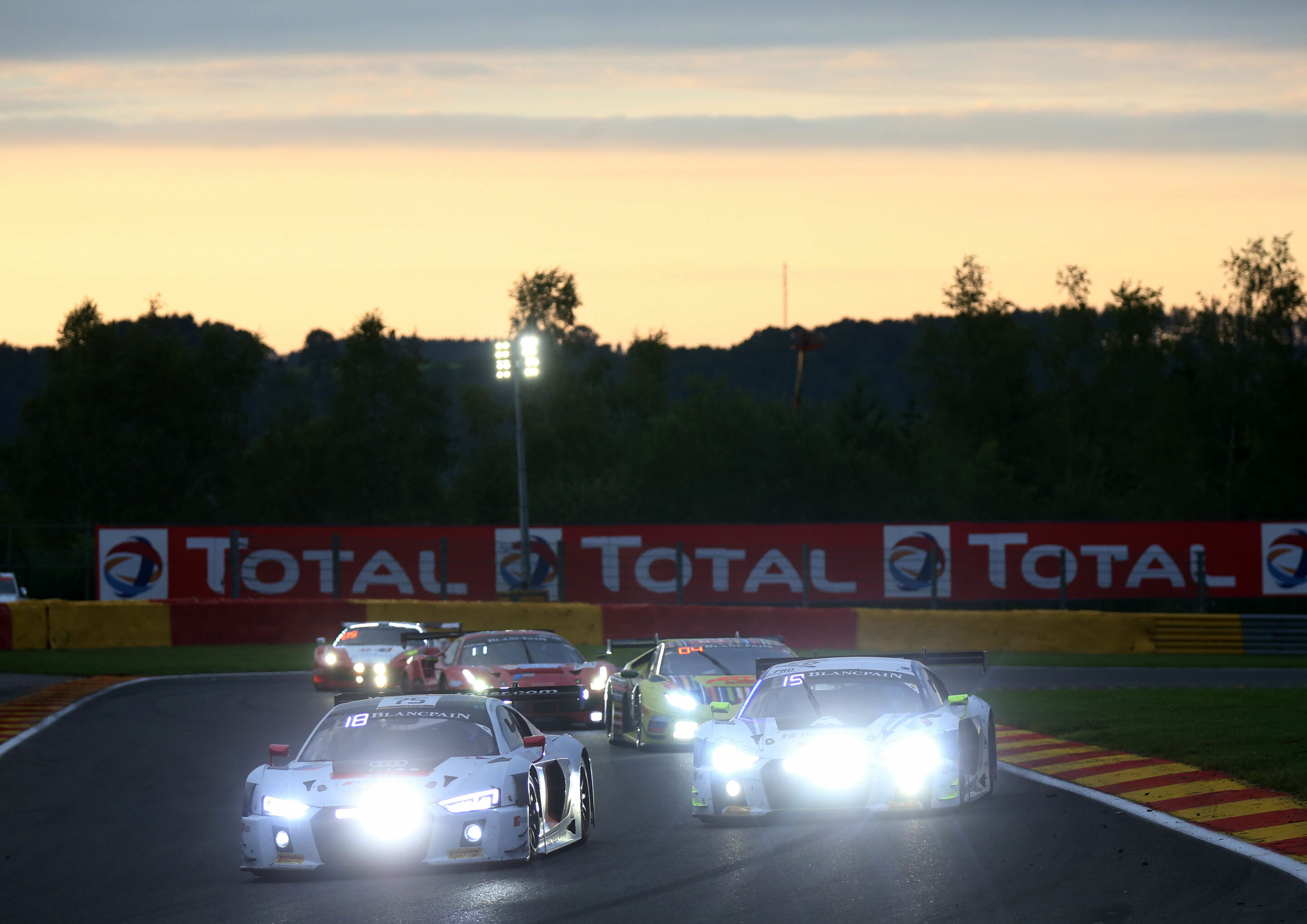 24h Spa 2016 - Audi R8 LMS #25 (Saintéloc Racing), Marco Bonanomi/Fred Bouvy/Christian Kelders/Marc Rostan Audi R8 LMS #26 (Saintéloc Racing), Grégory Guilvert/Christopher Haase/Mike Parisy