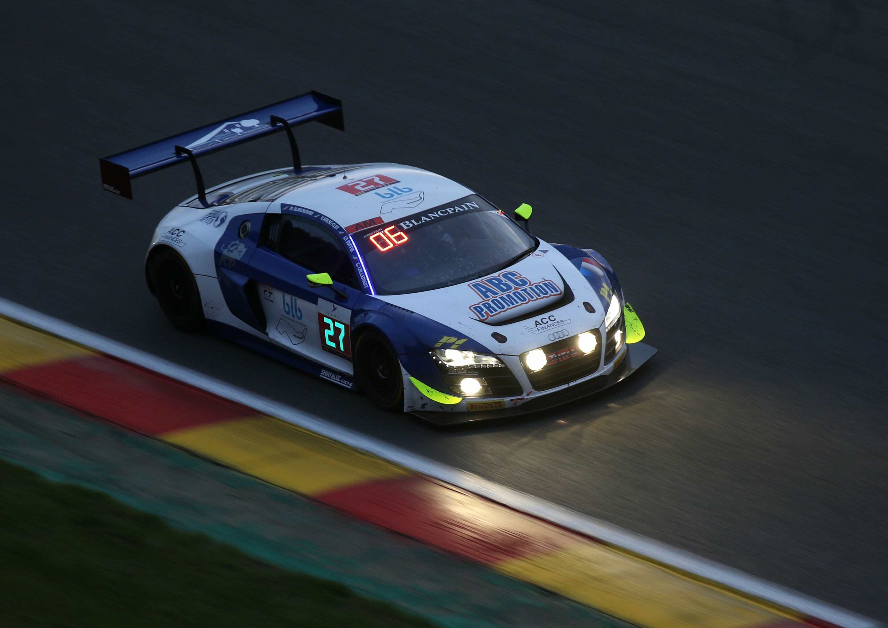24h Spa 2016 - Audi R8 LMS ultra #27 (Saintéloc Racing), Michael Blanchemain/Jean-Paul Buffin/Valentin Hasse-Clot/Gilles Lallement