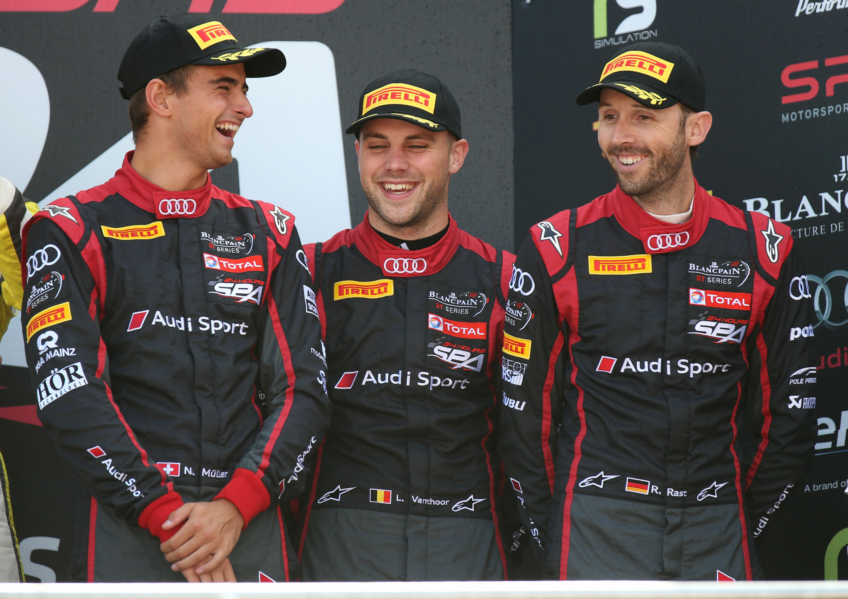 24h Spa 2016 - Nico Müller, Laurens Vanthoor, René Rast