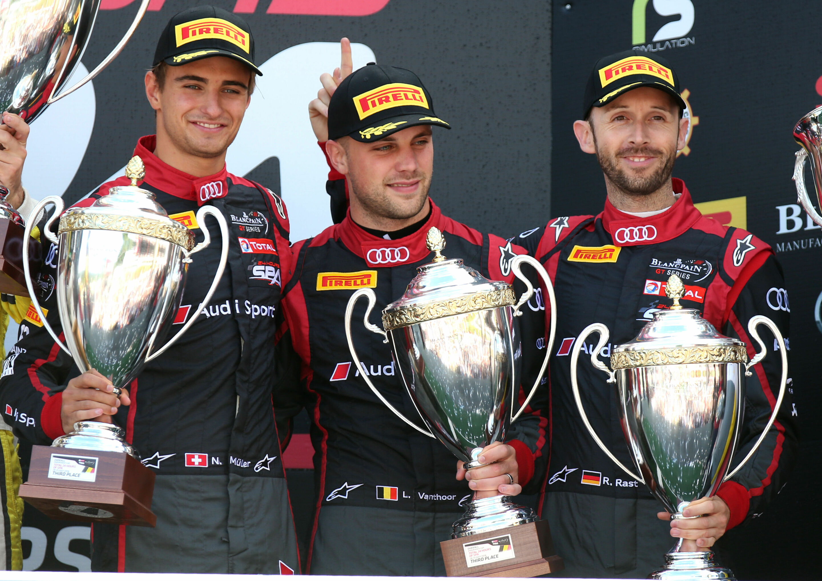 24h Spa 2016 - Nico Müller, Laurens Vanthoor, René Rast