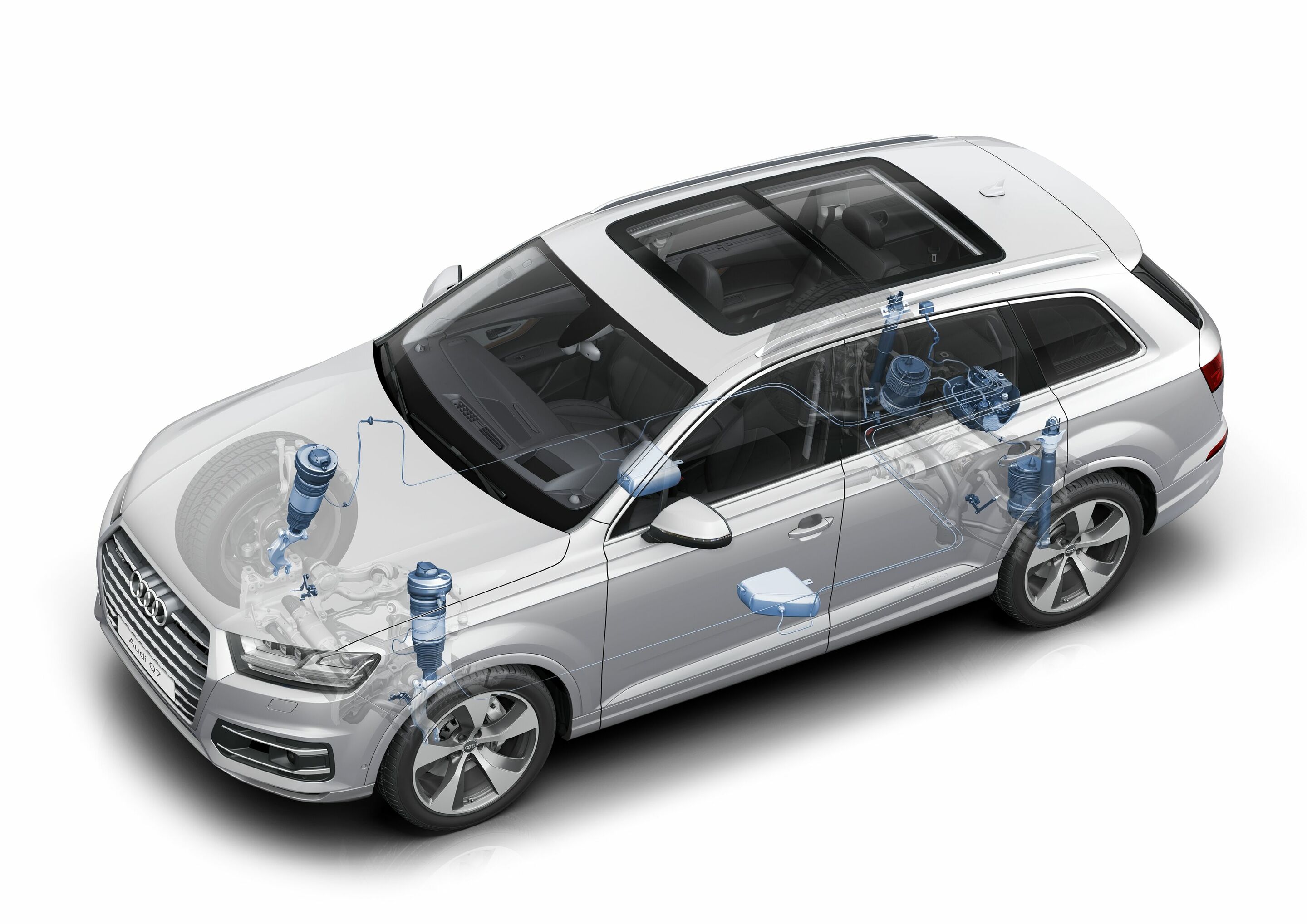 Audi Q7 - Schmuckillustrationen für die Basisinformation