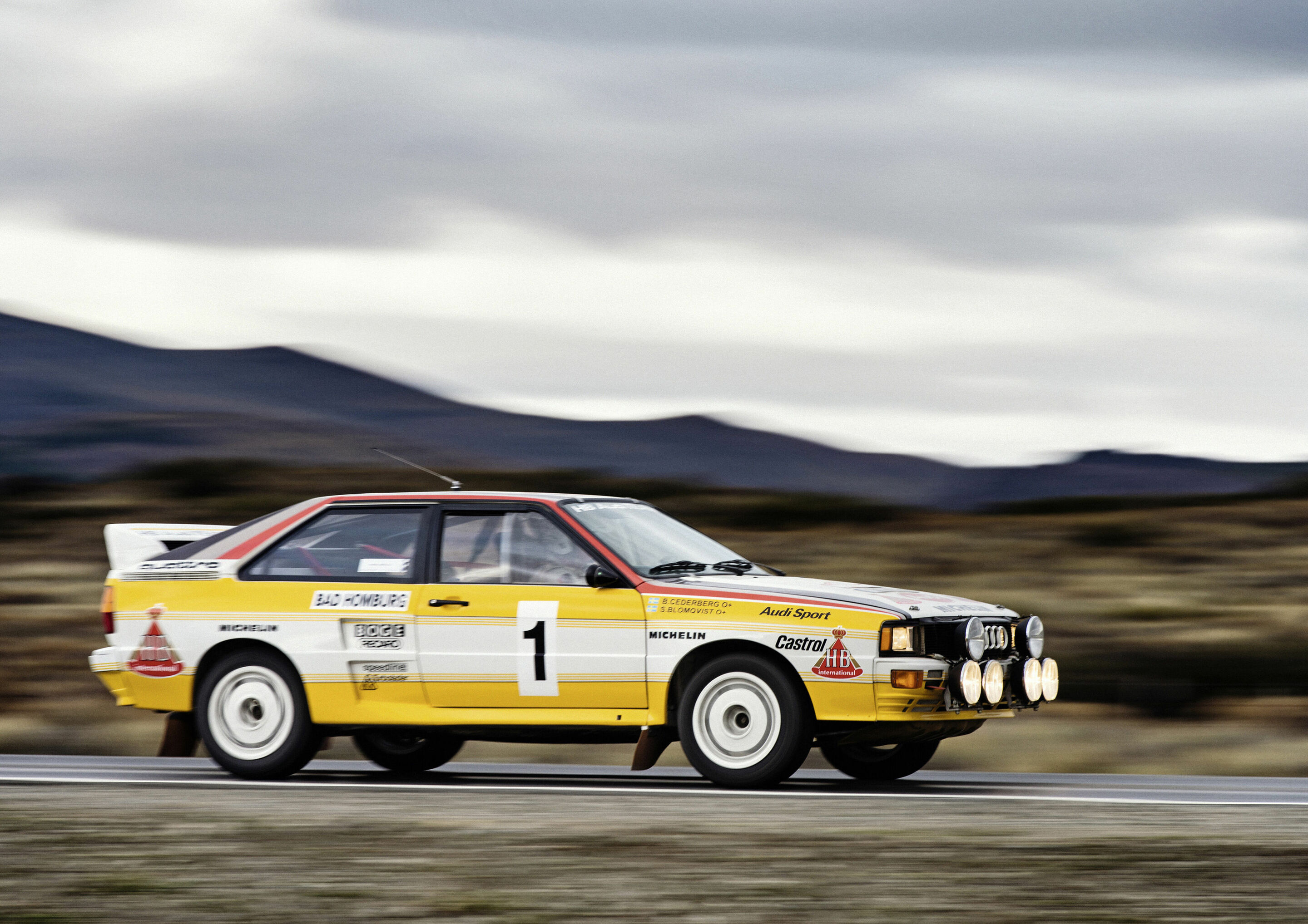 Audi quattro A2, Group B, model year 1983 - 1983: five-cylinder engine triumphant in rallying:
In the 1983 Corsica Rally, Audi competes for the first time with the Audi quattro A2, Group B. Its 2.1-liter turbocharged five-cylinder inline engine produces...