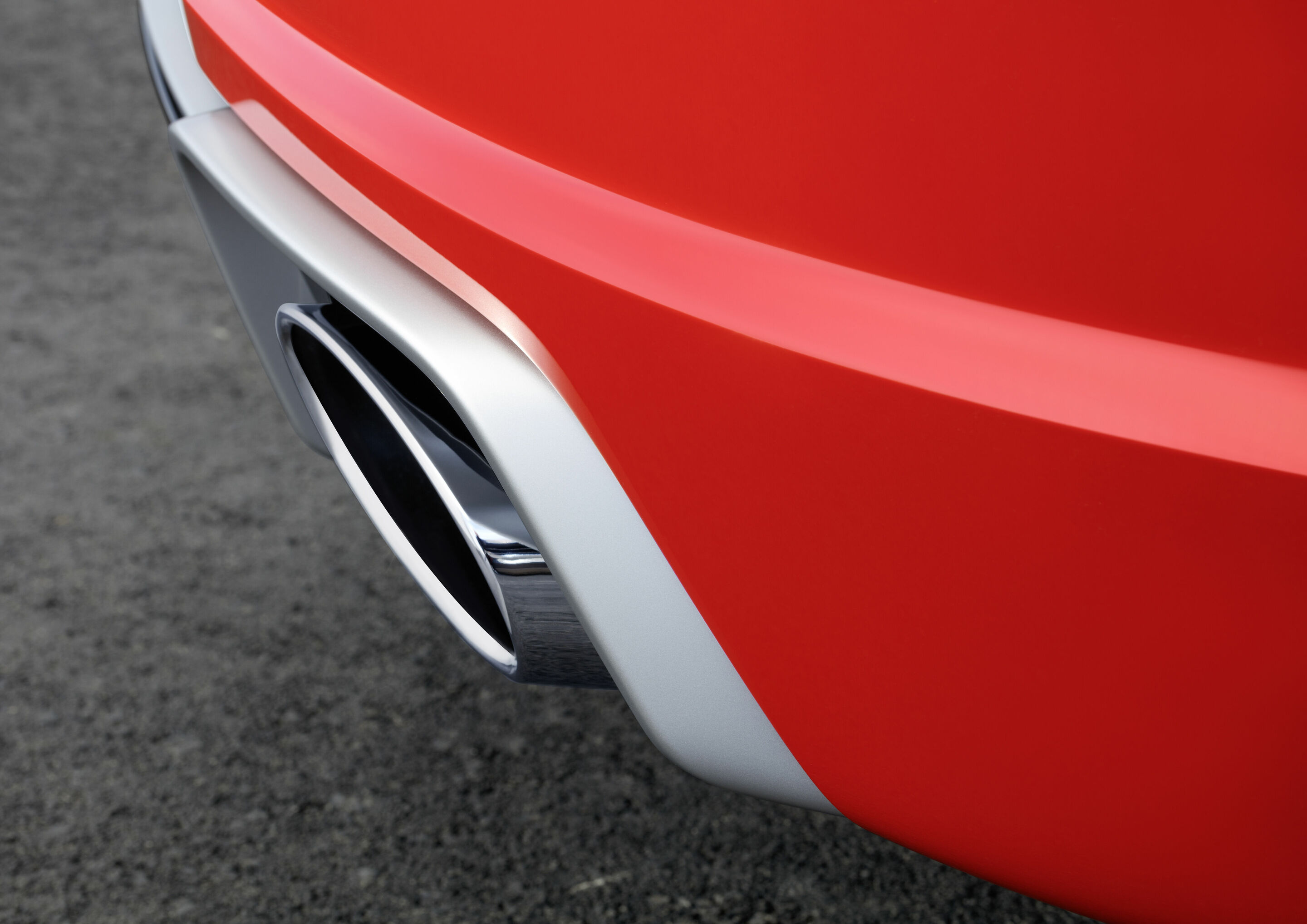 Audi TT RS Coupé - Detail, Farbe: Catalunyarot