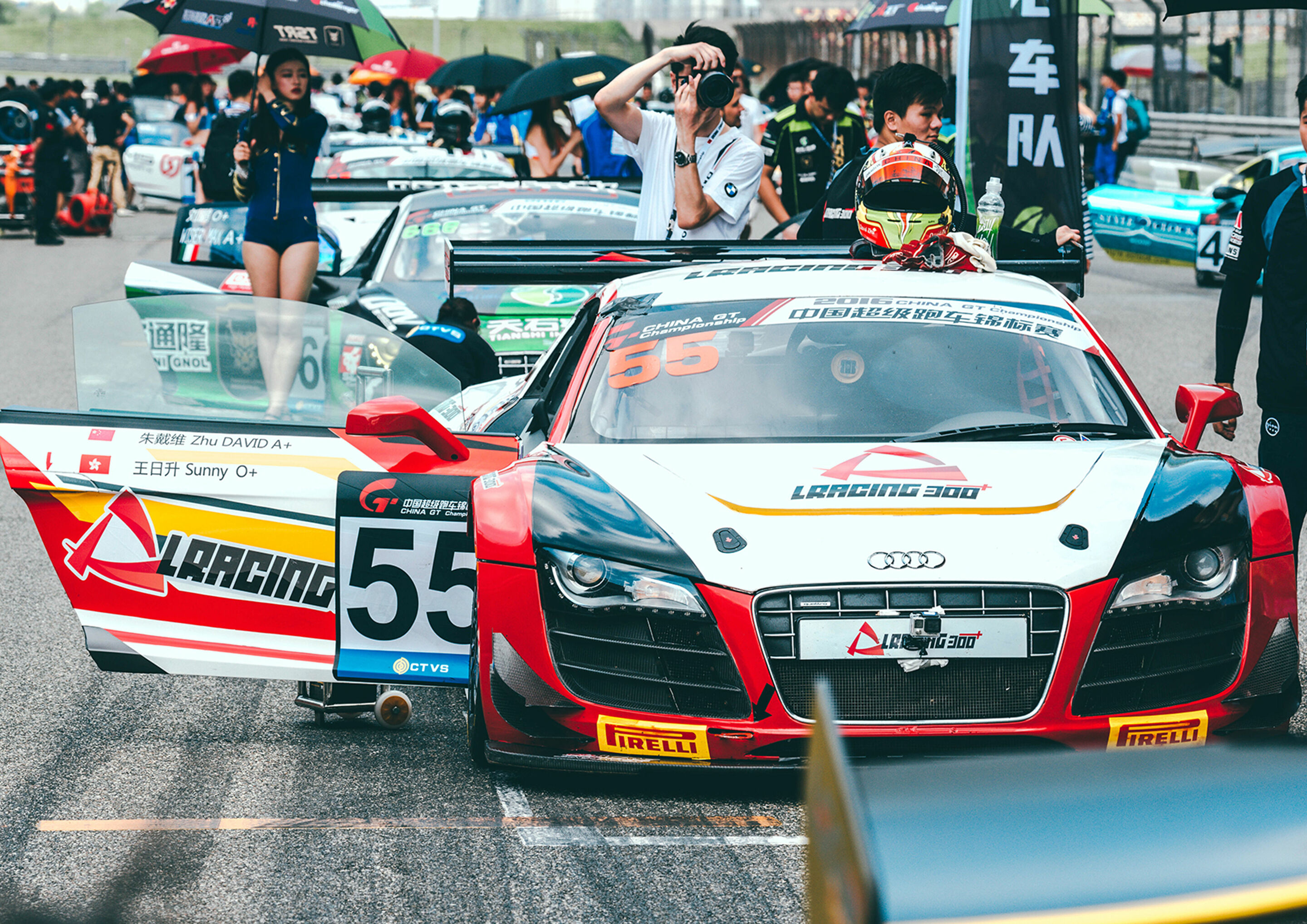 Chinesische GT-Meisterschaft - Audi R8 LMS #55 (Ling Rui 300+ Team), David Zhu/Risheng Wang