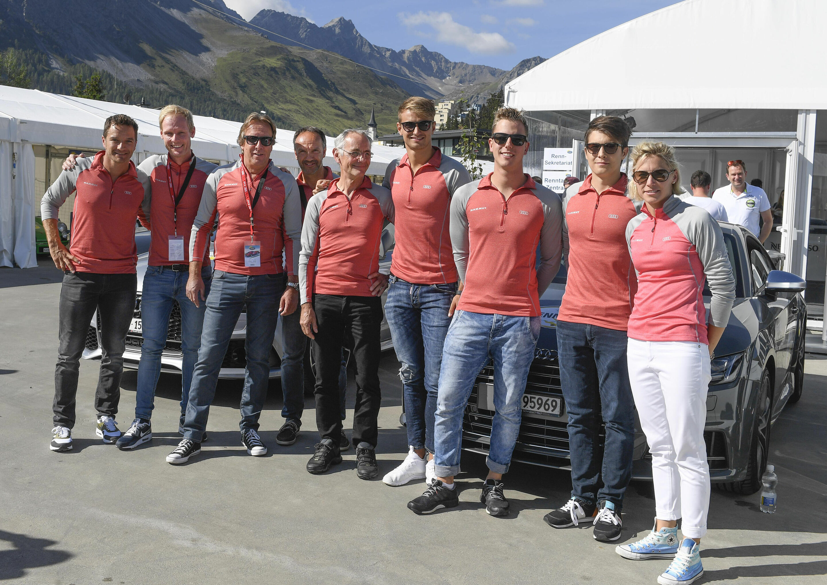 Arosa ClassicCar 2016 - Timo Scheider, Edward Sandström, Frank Biela, Marco Werner, Harald Demuth, Nico Müller, Yves Meyer, Alain Valente, Rahel Frey