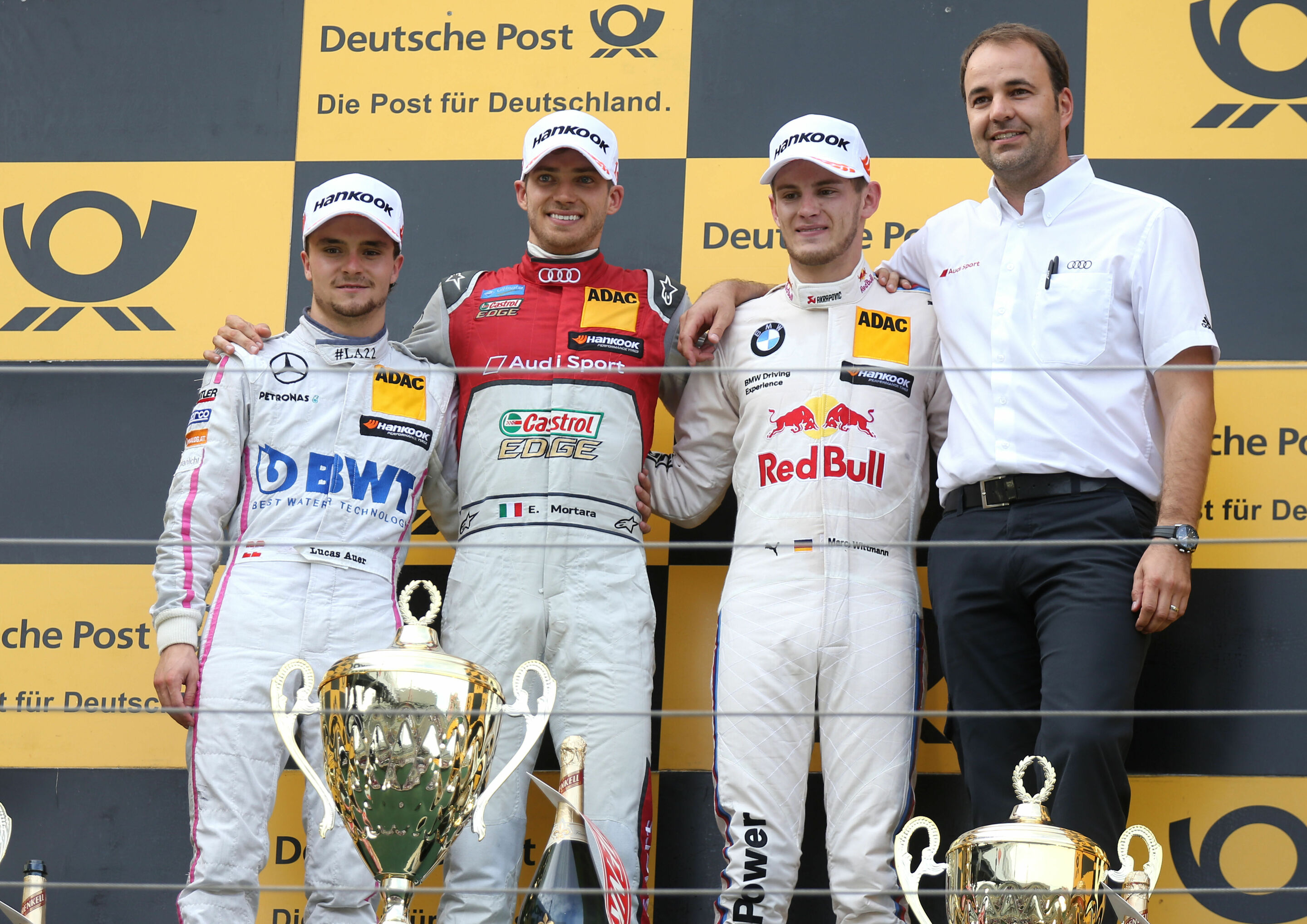 DTM Nürburgring 2016 - Lucas Auer, Edoardo Mortara, Marco Wittmann, Thomas Biermaier