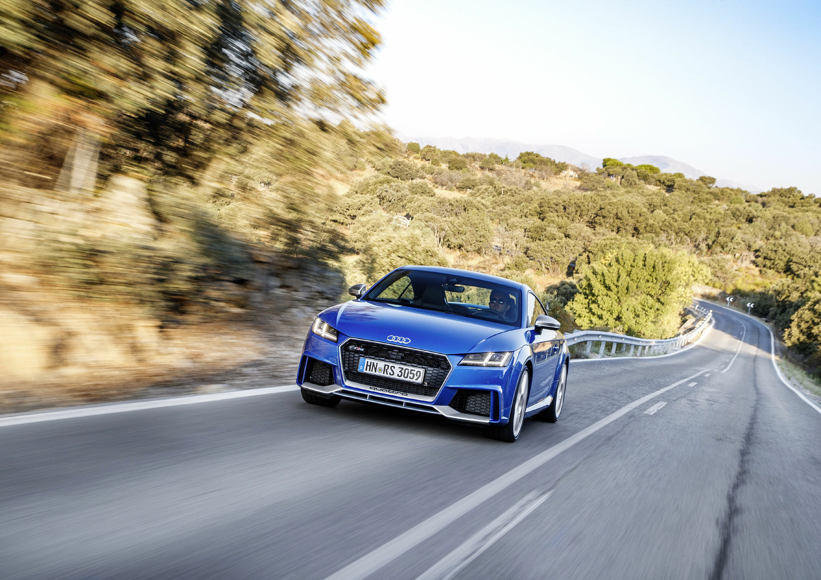 Audi TT RS Coupé - Dynamic photo, Colour: Ara Blue