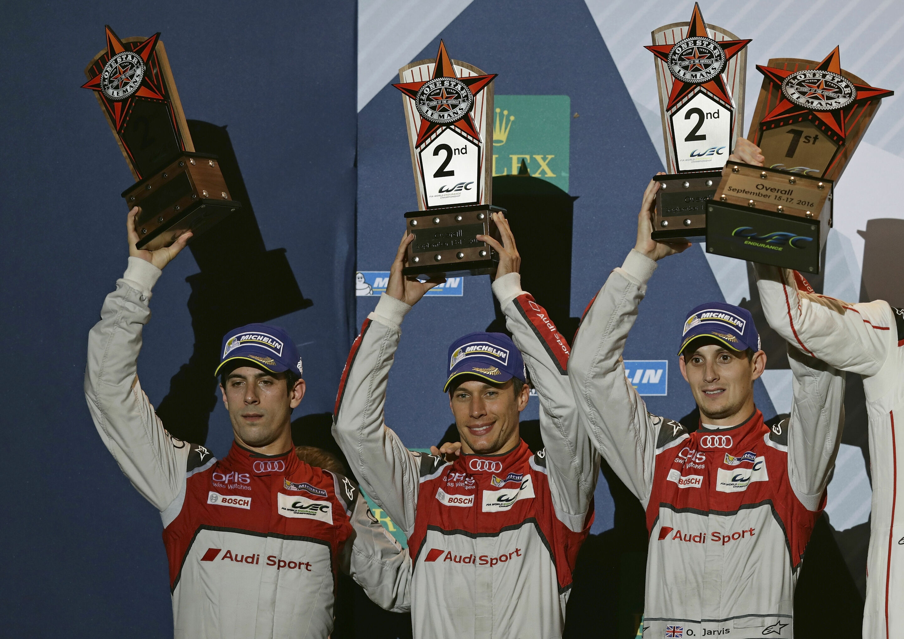 WEC Austin 2016 - Lucas di Grassi, Loïc Duval, Oliver Jarvis