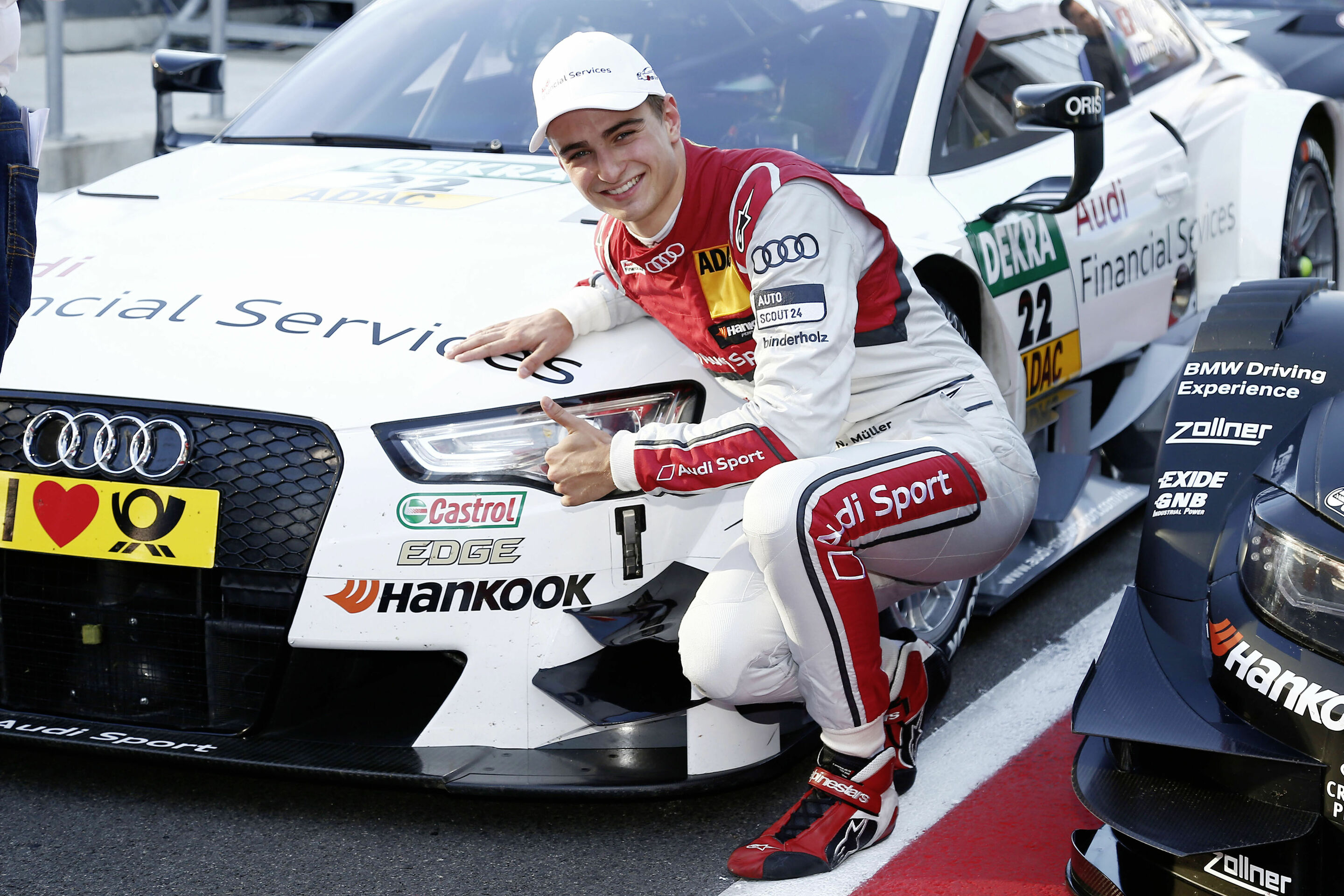 Audi drivers on second row with same time - Nico Müller