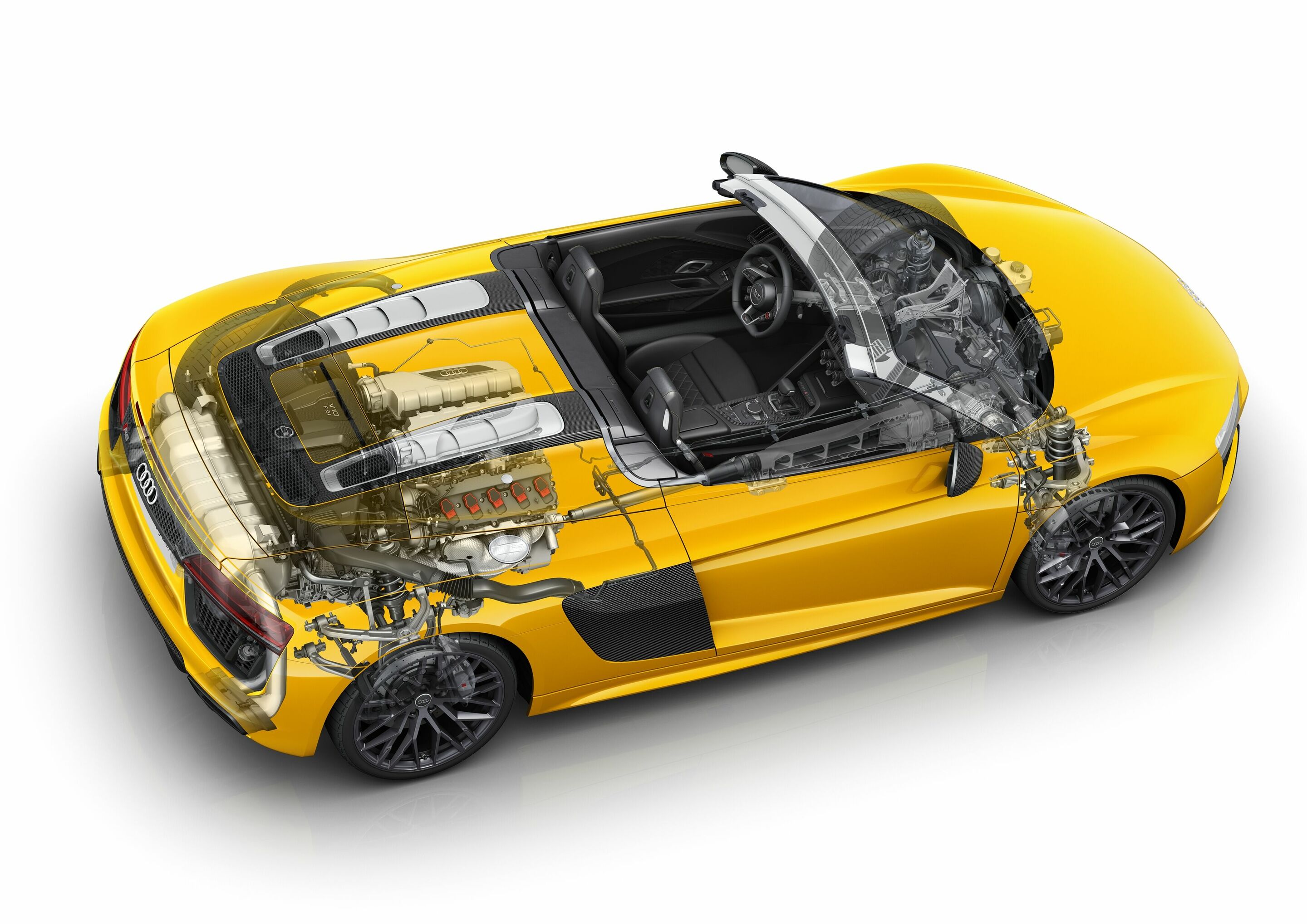 Audi R8 Spyder - Freistellung für die Pressemappe