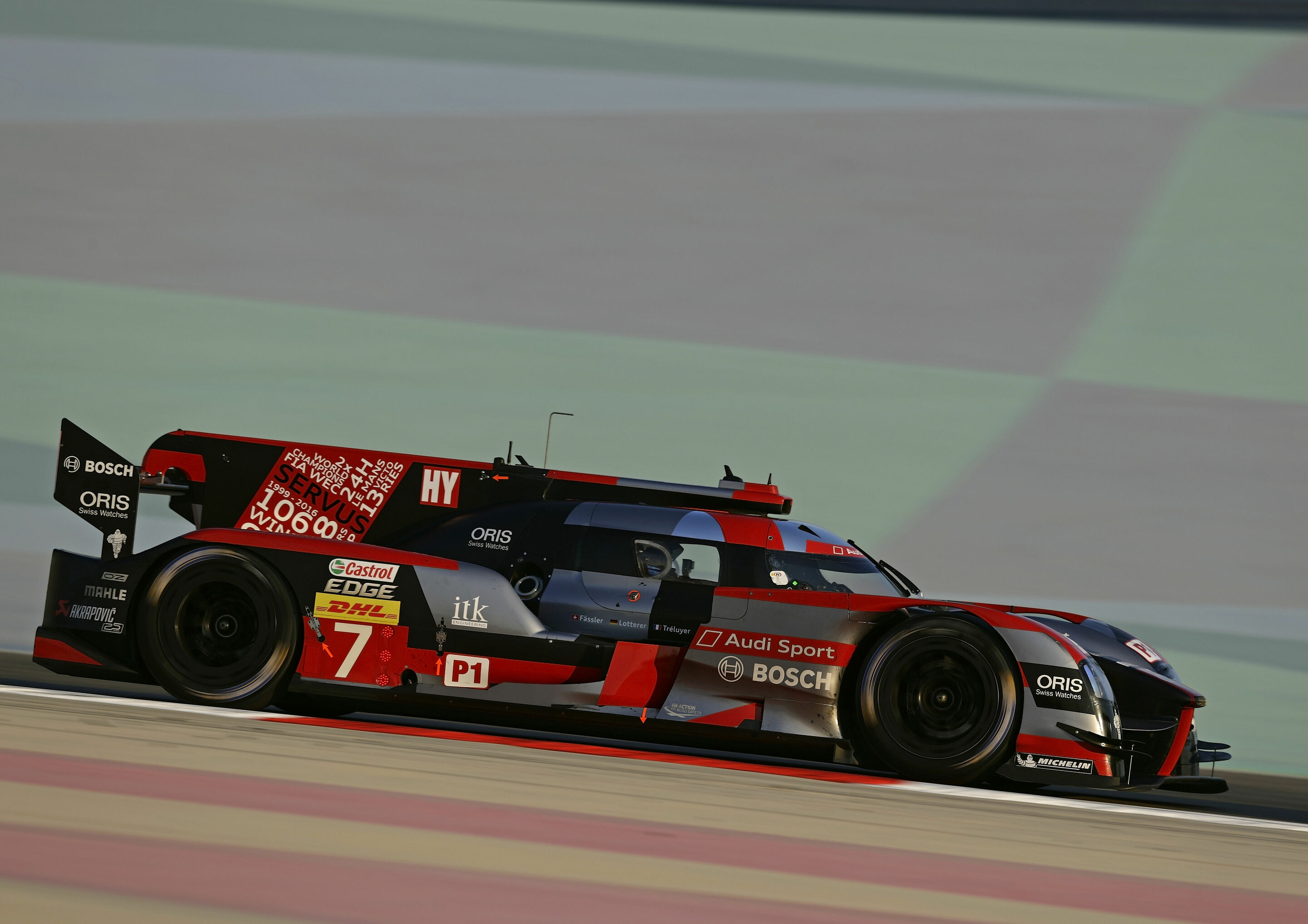WEC Bahrain 2016 - Audi R18 (2016) #7 (Audi Sport Team Joest), Marcel Fässler, André Lotterer, Benoît Tréluyer