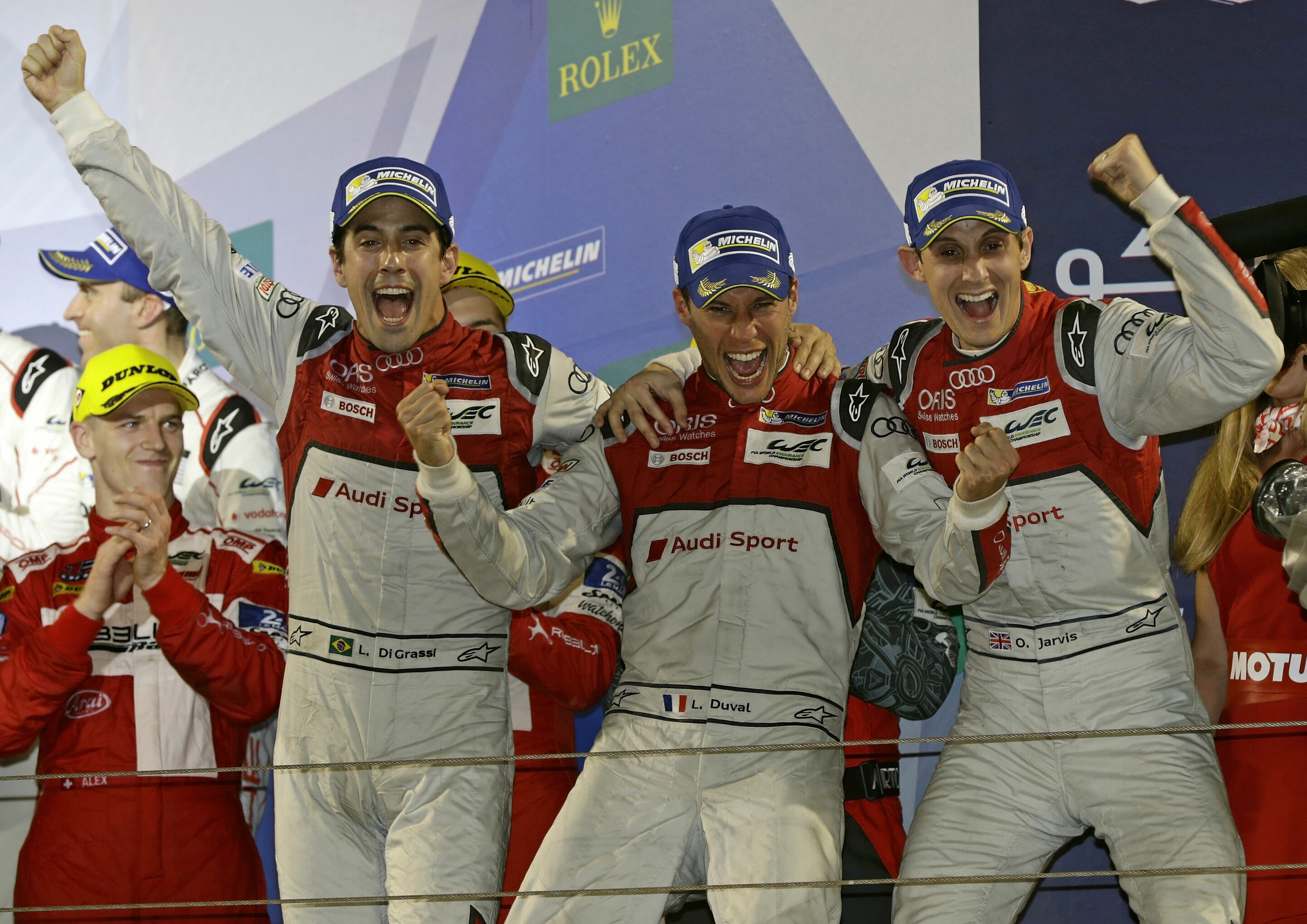 WEC Bahrain 2016 - Lucas di Grassi, Loïc Duval, Oliver Jarvis
