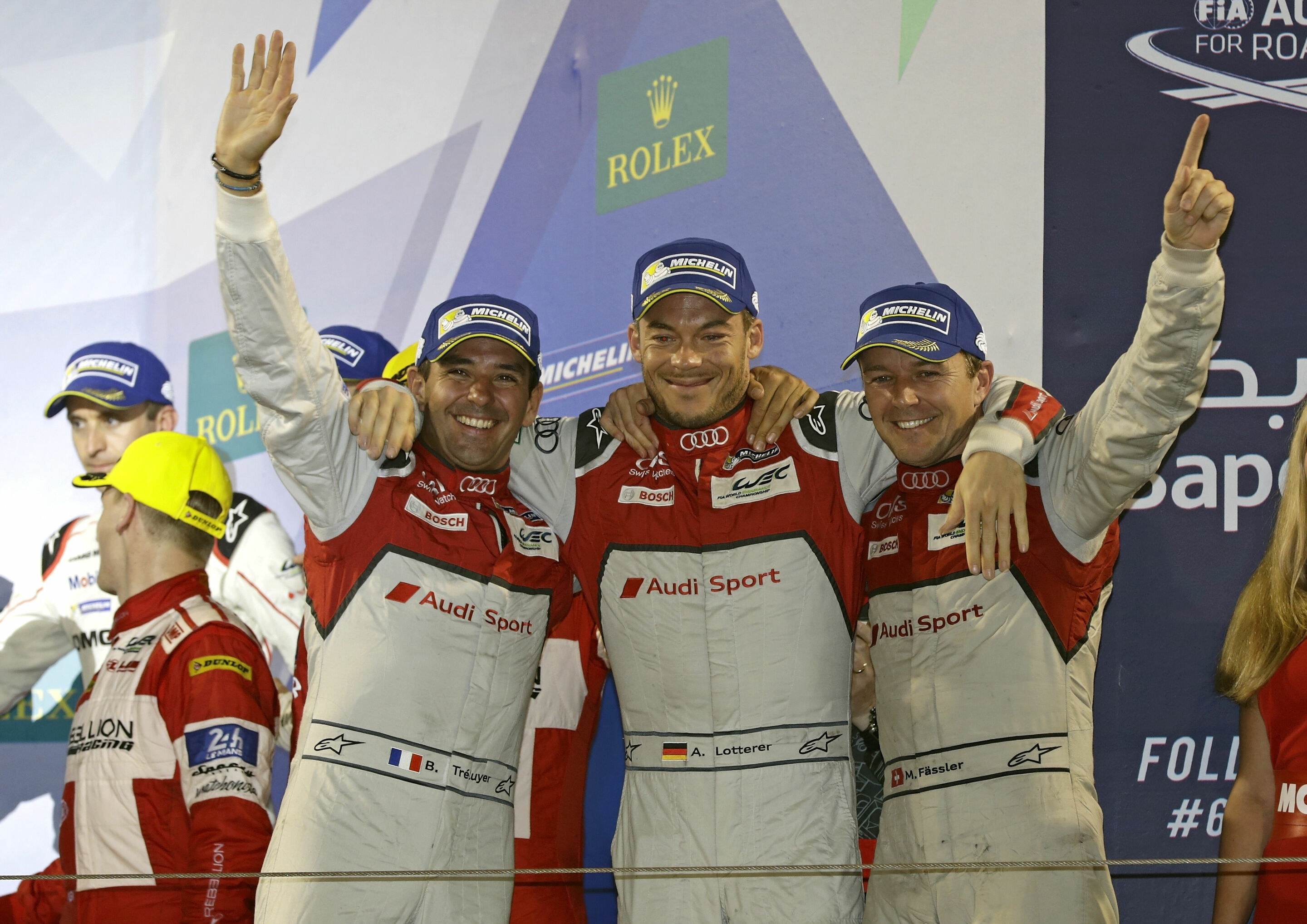 WEC Bahrain 2016 - Benoît Tréluyer, André Lotterer, Marcel Fässler