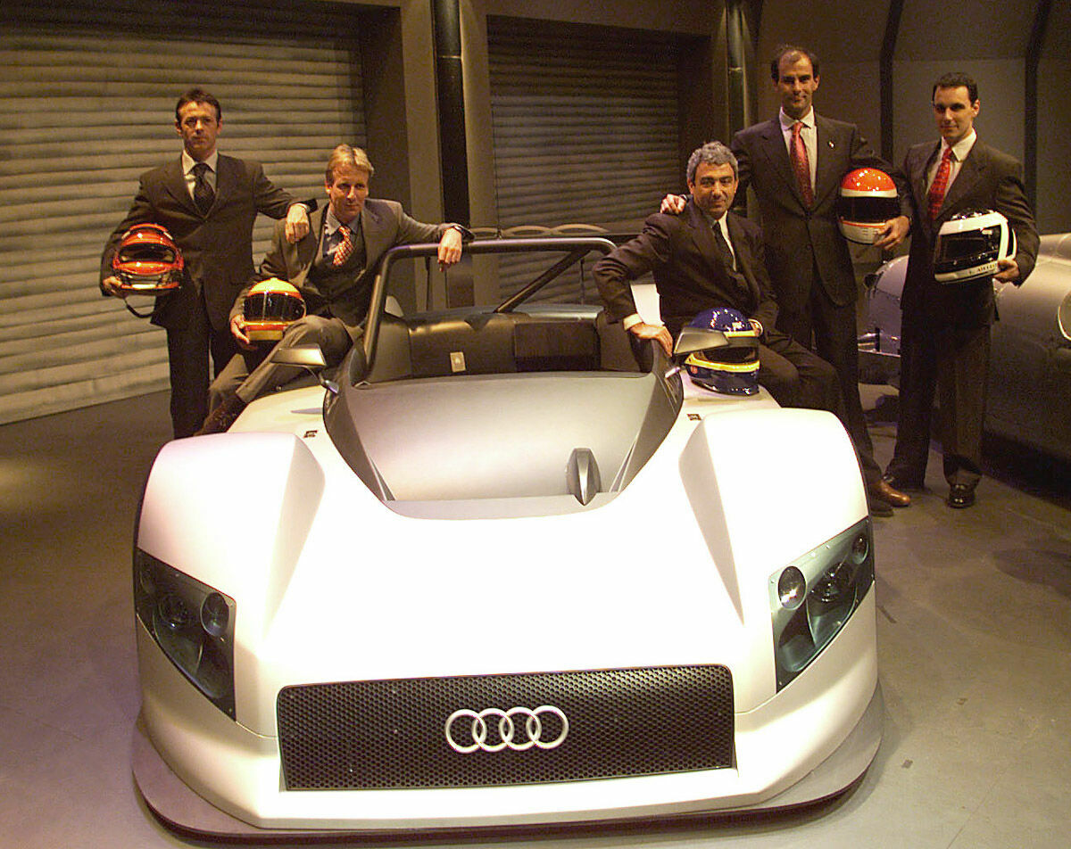 LMP 1999 - Presentation of the Audi R8R with Dindo Capello, Frank Biela, Michele Alboreto, Emanuele Pirro und Laurent Aiello