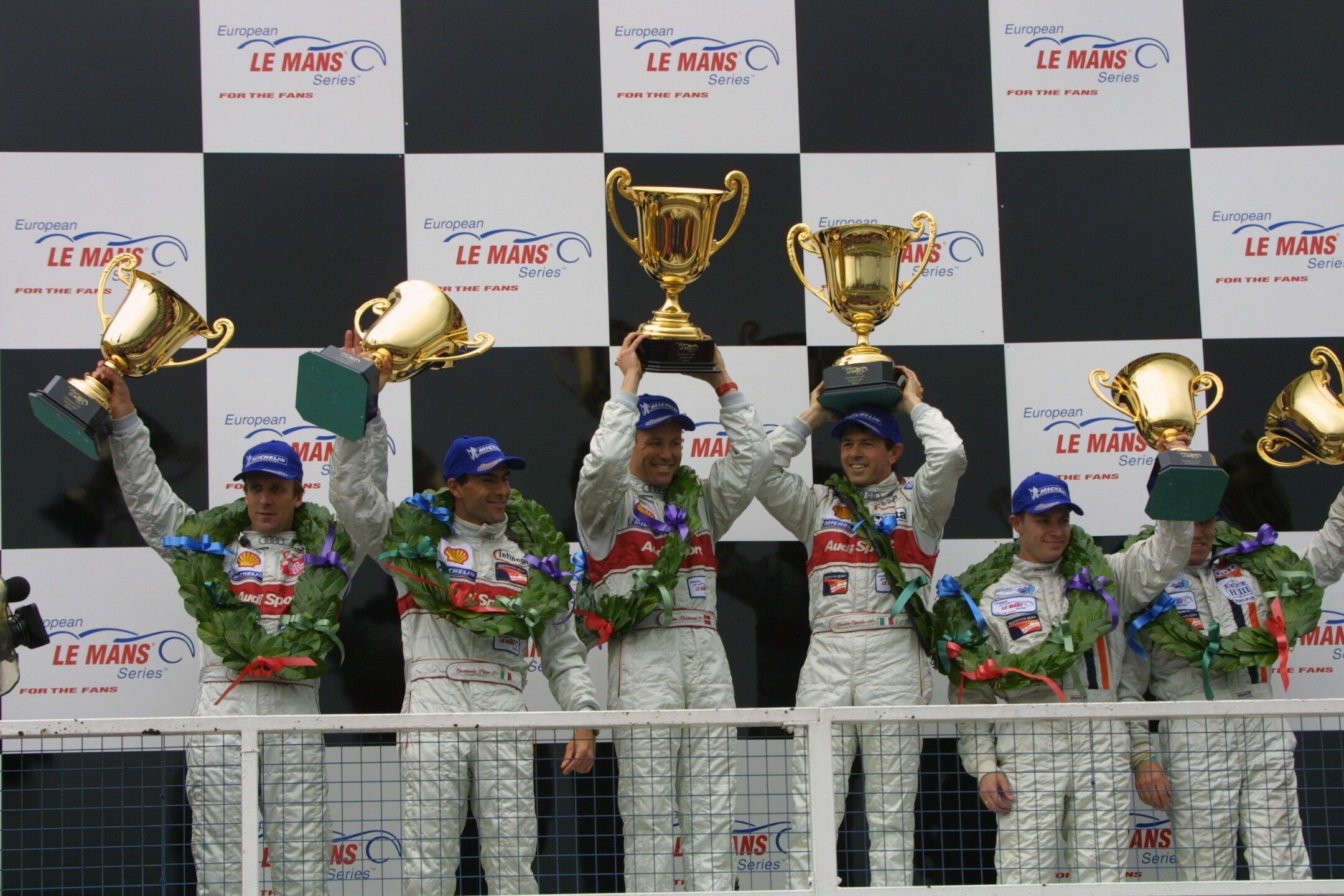 ALMS Donington 2001 - Frank Biela, Emanuele Pirro, Tom Kristensen, Dindo Capello