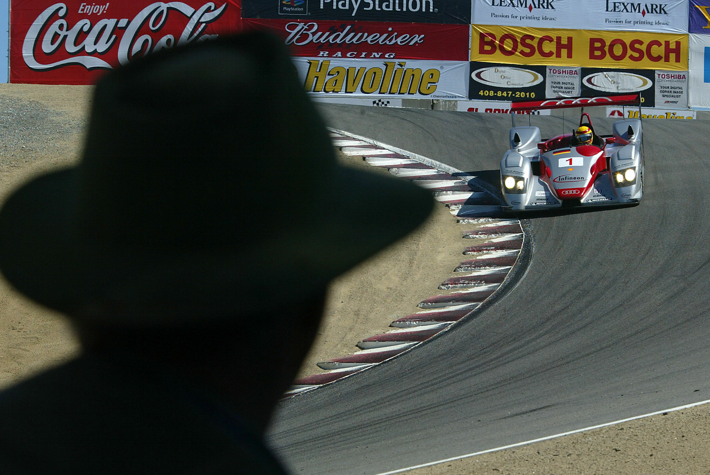ALMS Laguna Seca 2002 - Audi R8 #1 (Audi Sport North America), Frank Biela