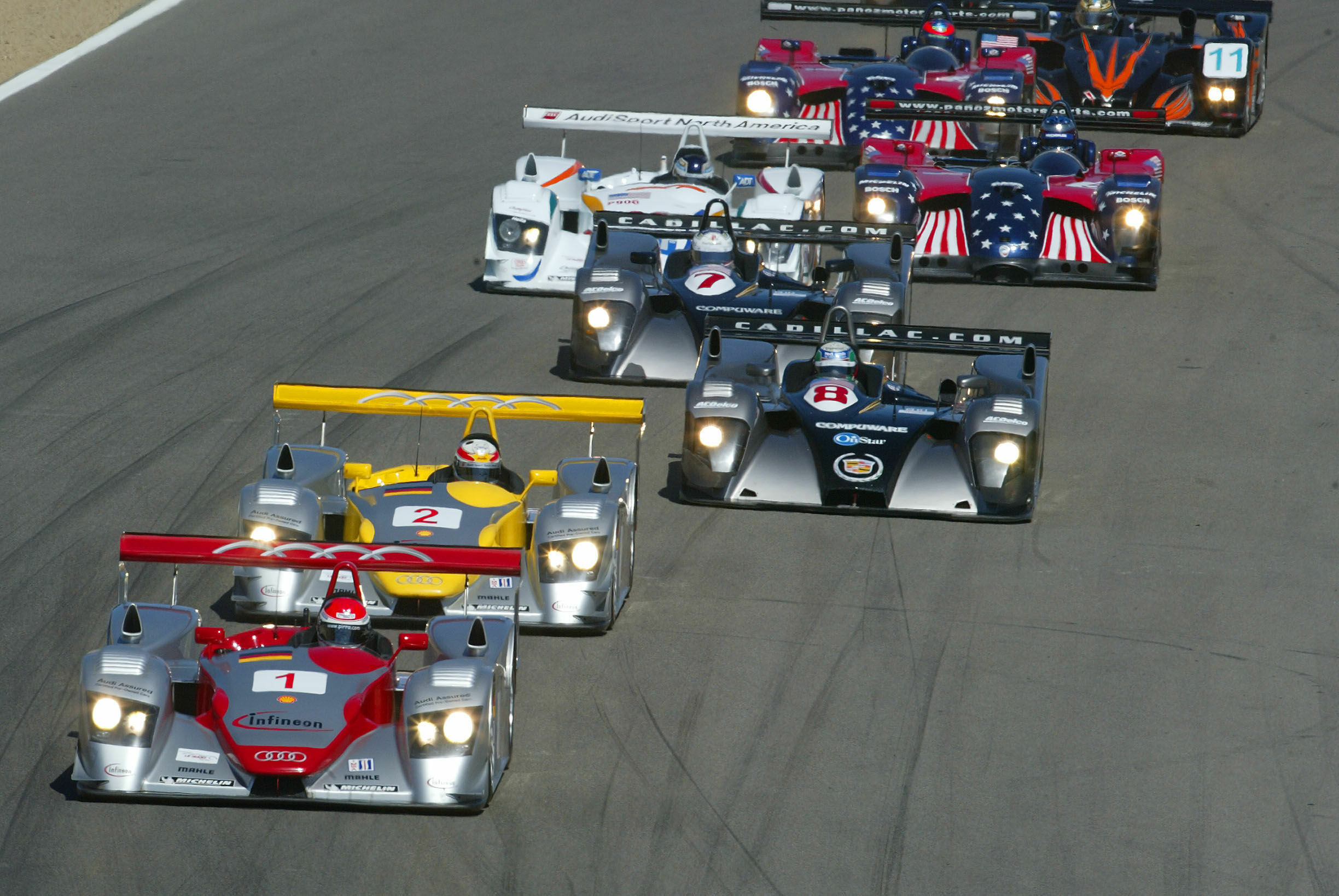 ALMS Laguna Seca 2002 - Audi R8 #1 (Audi Sport North America), Emanuele Pirro