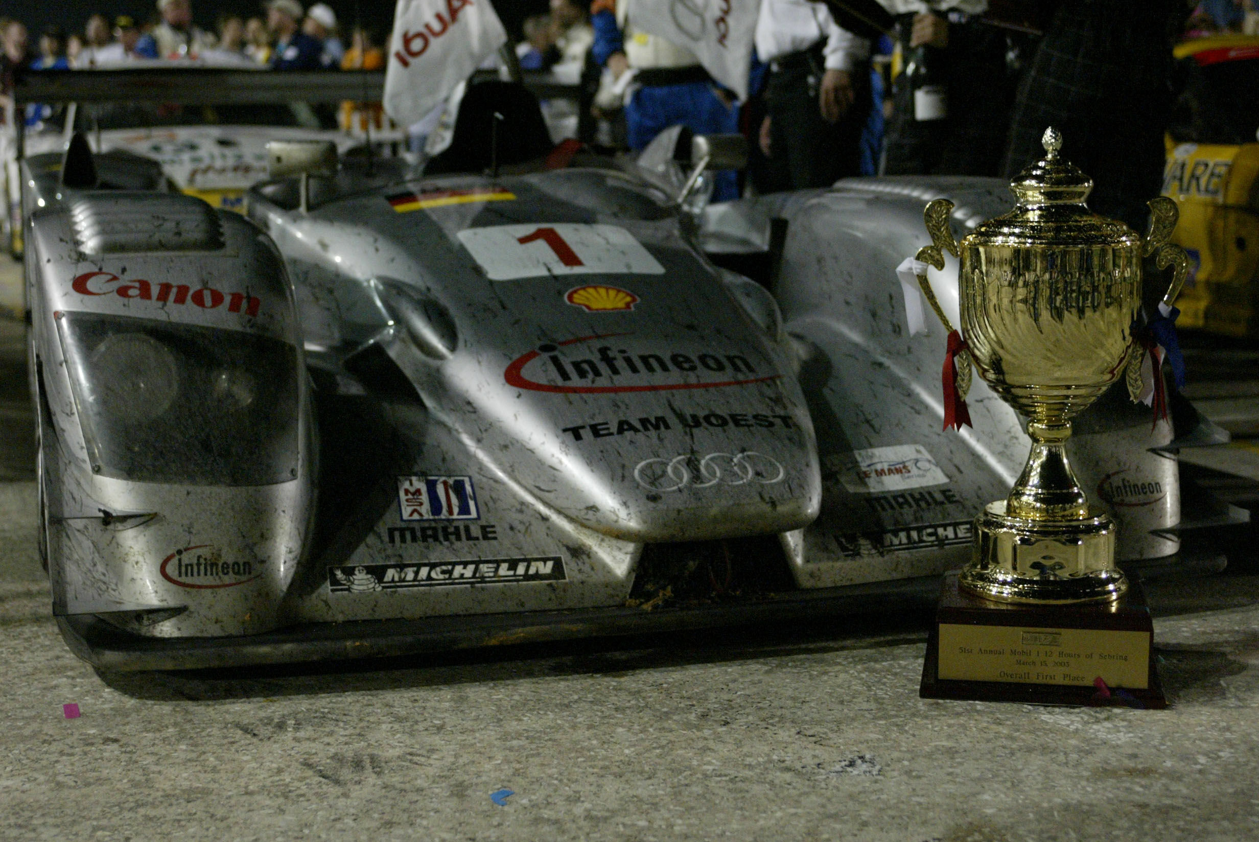 12h Sebring 2003 - Audi R8 #1 (Infineon Team Joest), Frank Biela/Philipp Peter/Marco Werner