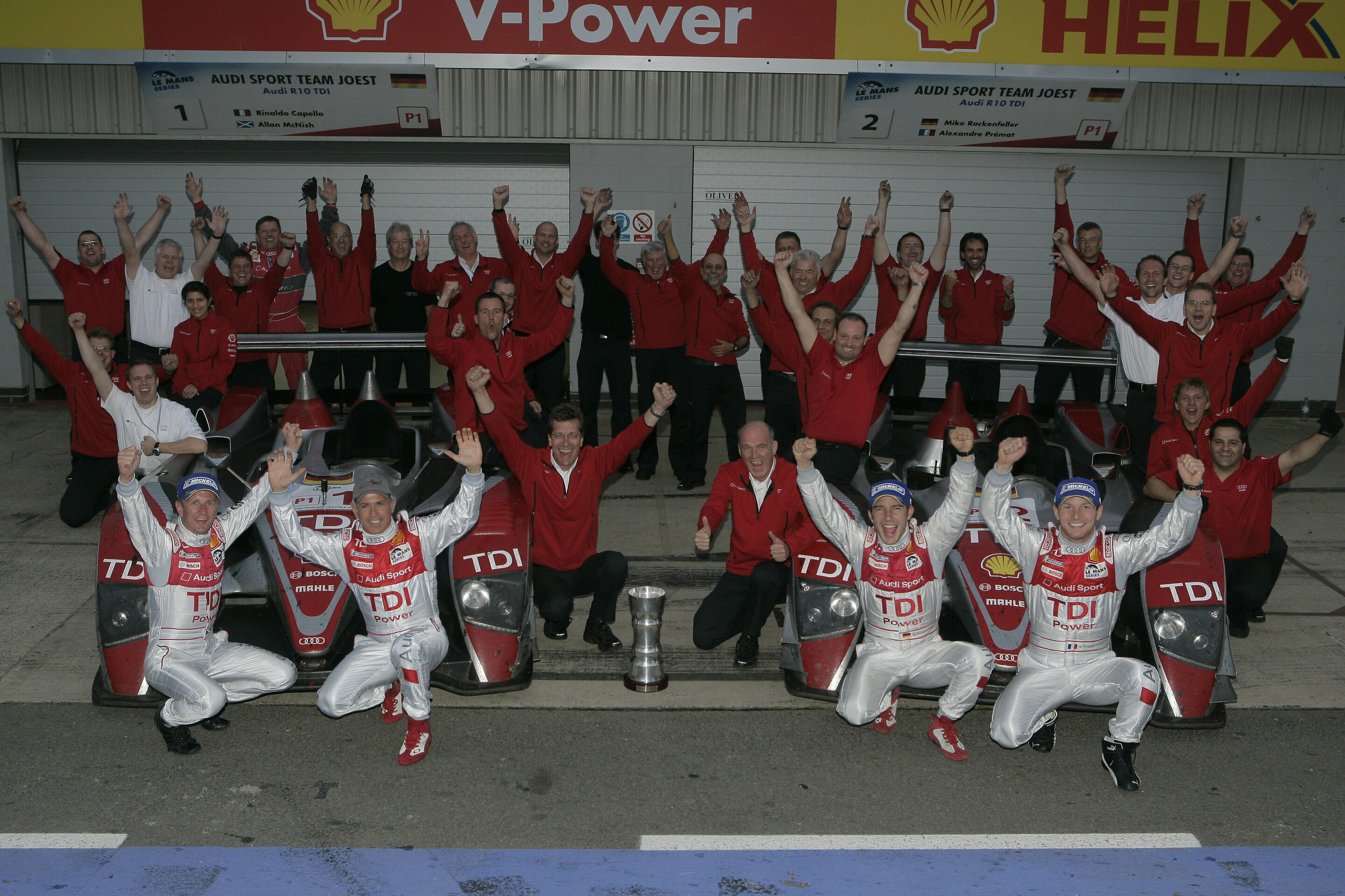 LMS Silverstone 2008 - Allan McNish, Dindo Capello, Mike Rockenfeller, Alexandre Premat